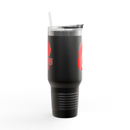 40oz Insulated Travel Mug — Red Cubs Paw Logo, Spill‑Proof Tumbler for Road, Game Days & Outdoor Adventures