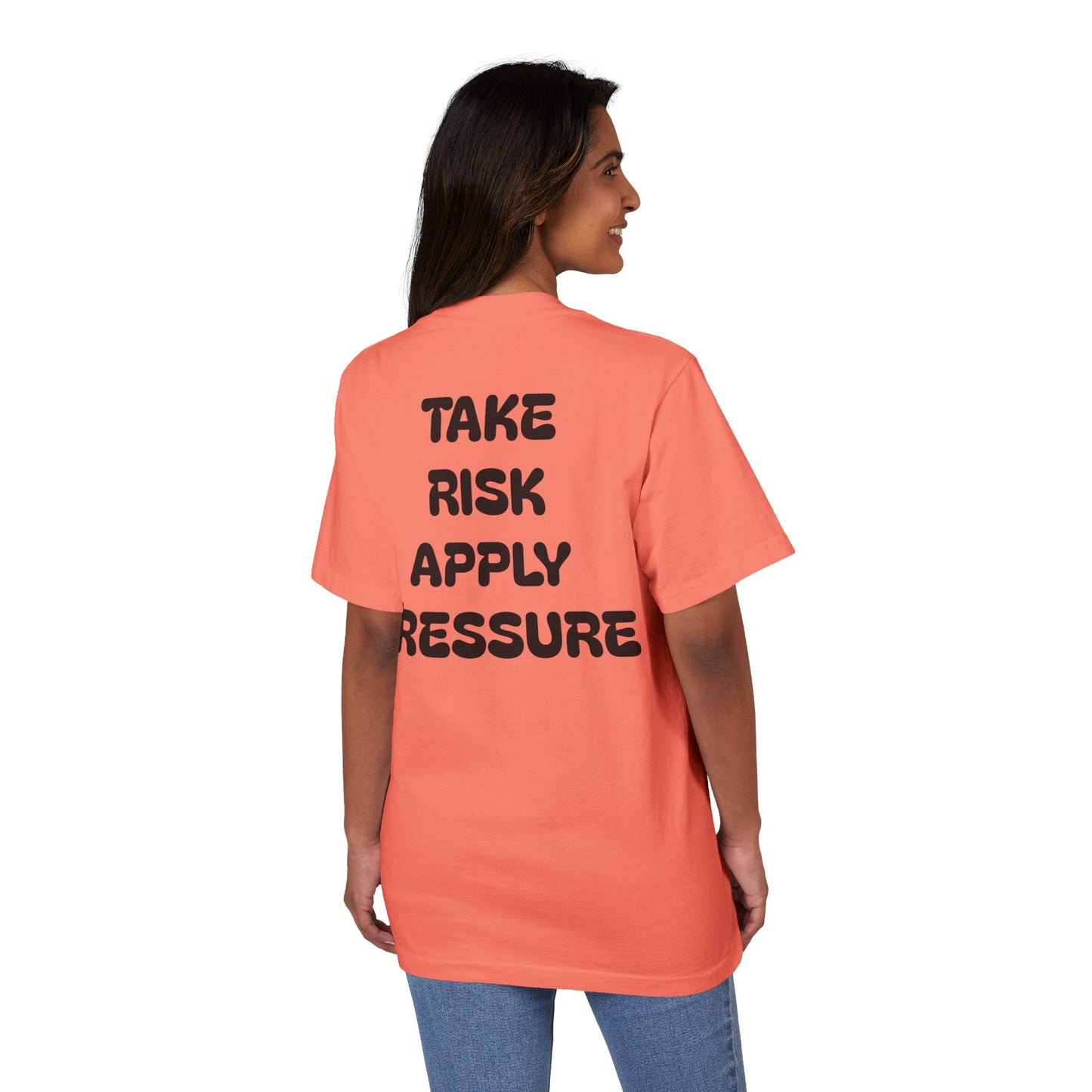 T-Shirt — 'Take Risk Apply Pressure' Graphic Tee (Founding Fathers Design)