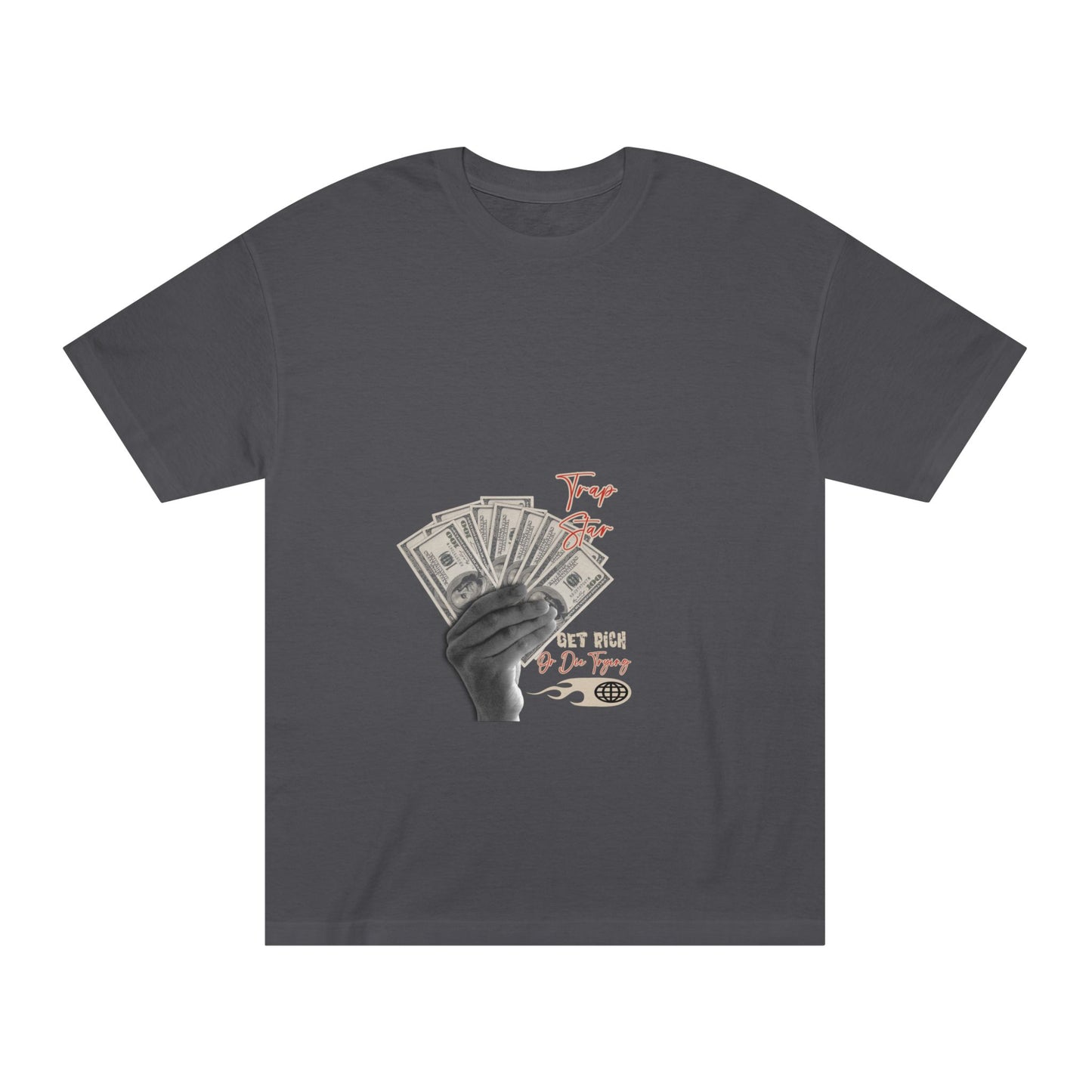 Money Fan Graphic Tee — "Try Your Luck" Vintage Streetwear T-Shirt