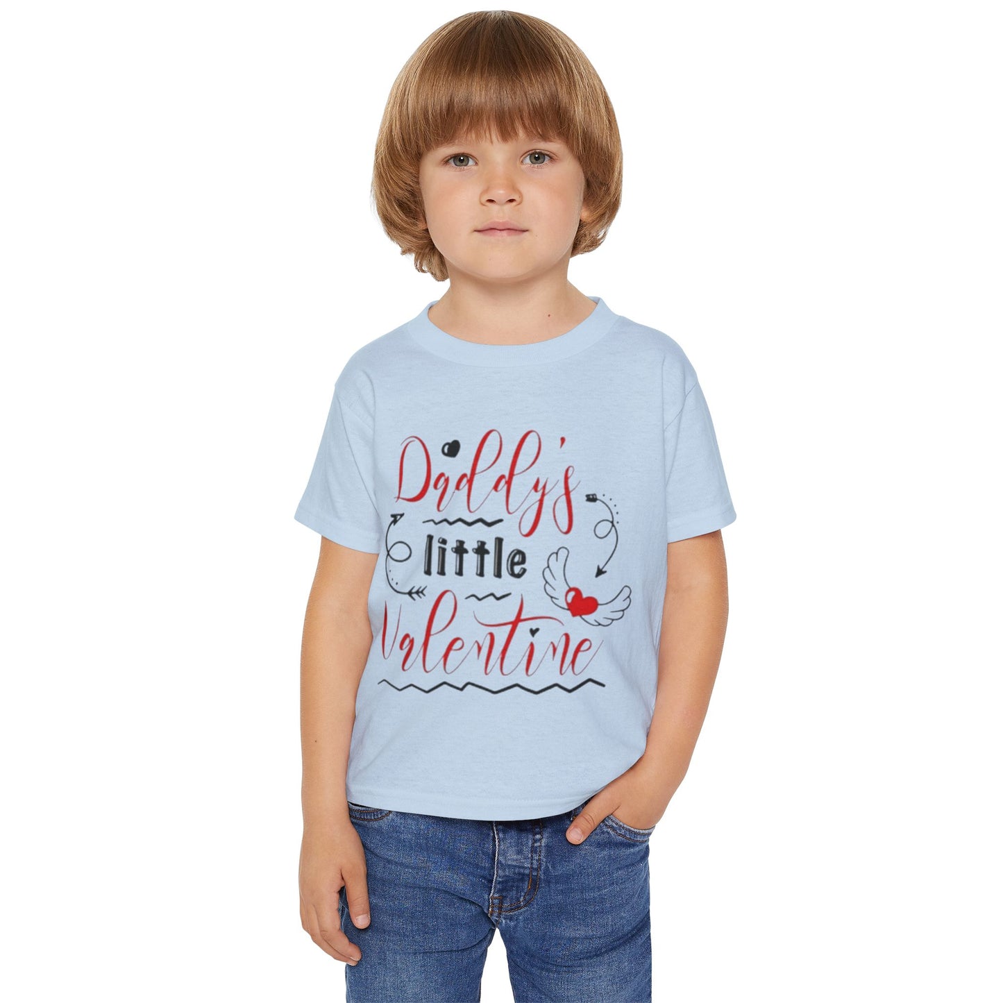 Toddler T-Shirt — “Daddy’s Little Valentine” Cute Valentine’s Day Tee for Babies & Toddlers