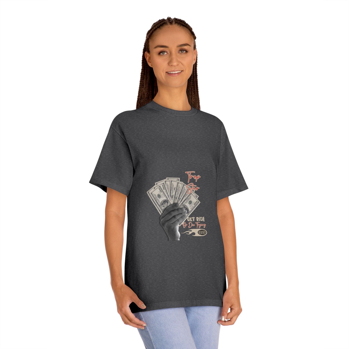 Money Fan Graphic Tee — "Try Your Luck" Vintage Streetwear T-Shirt