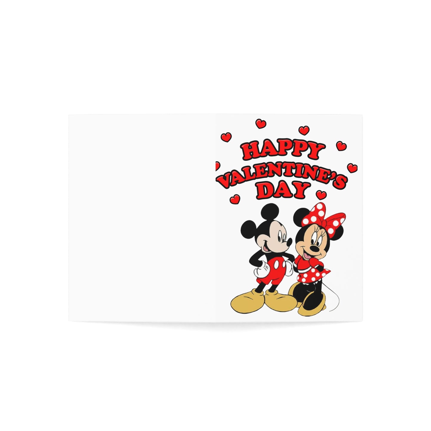 Valentine's Day Cartoon Couple Greeting Card — Pack of 1/10/30/50
