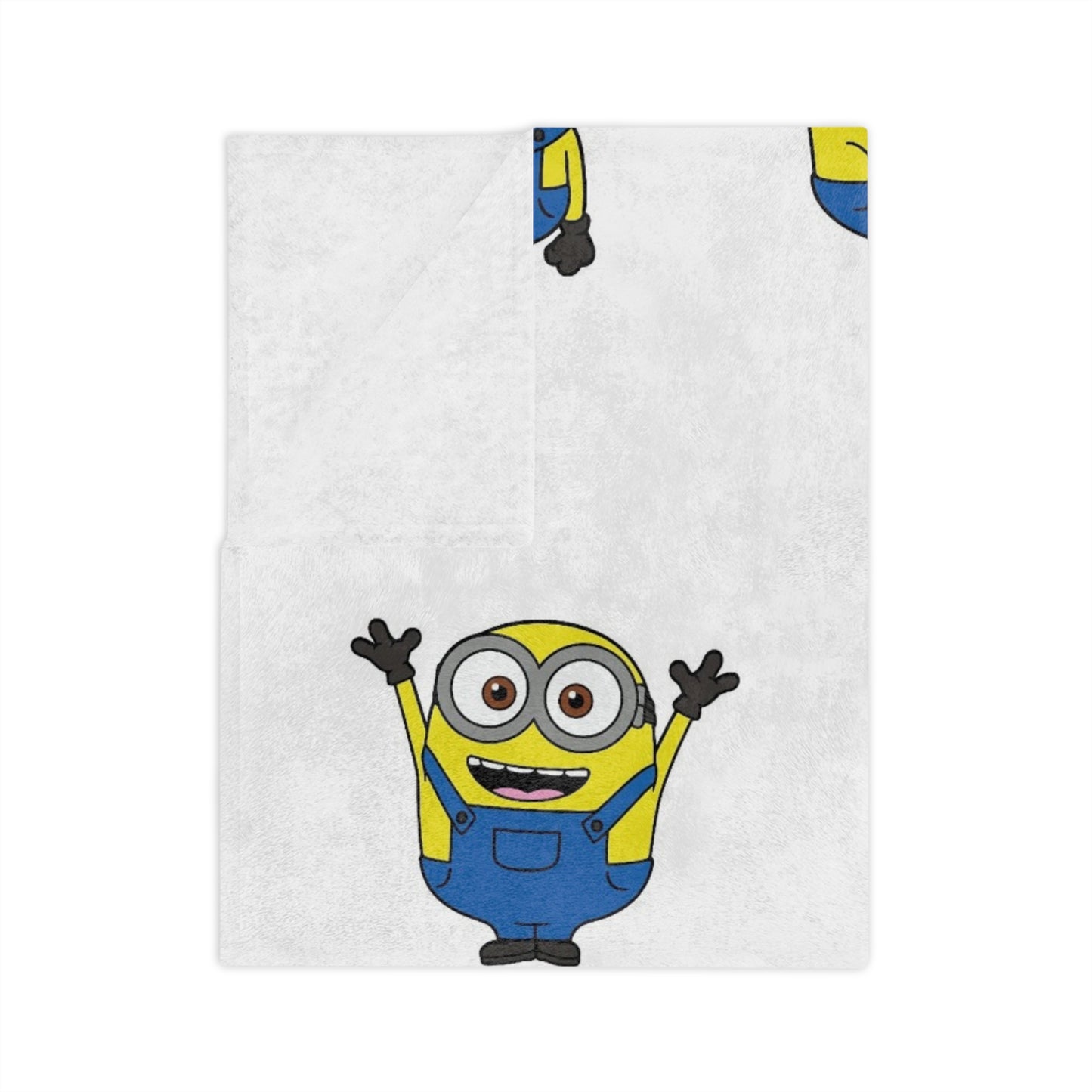 Microfiber Blanket — Cute Yellow Cartoon Minions Pattern Fleece Throw