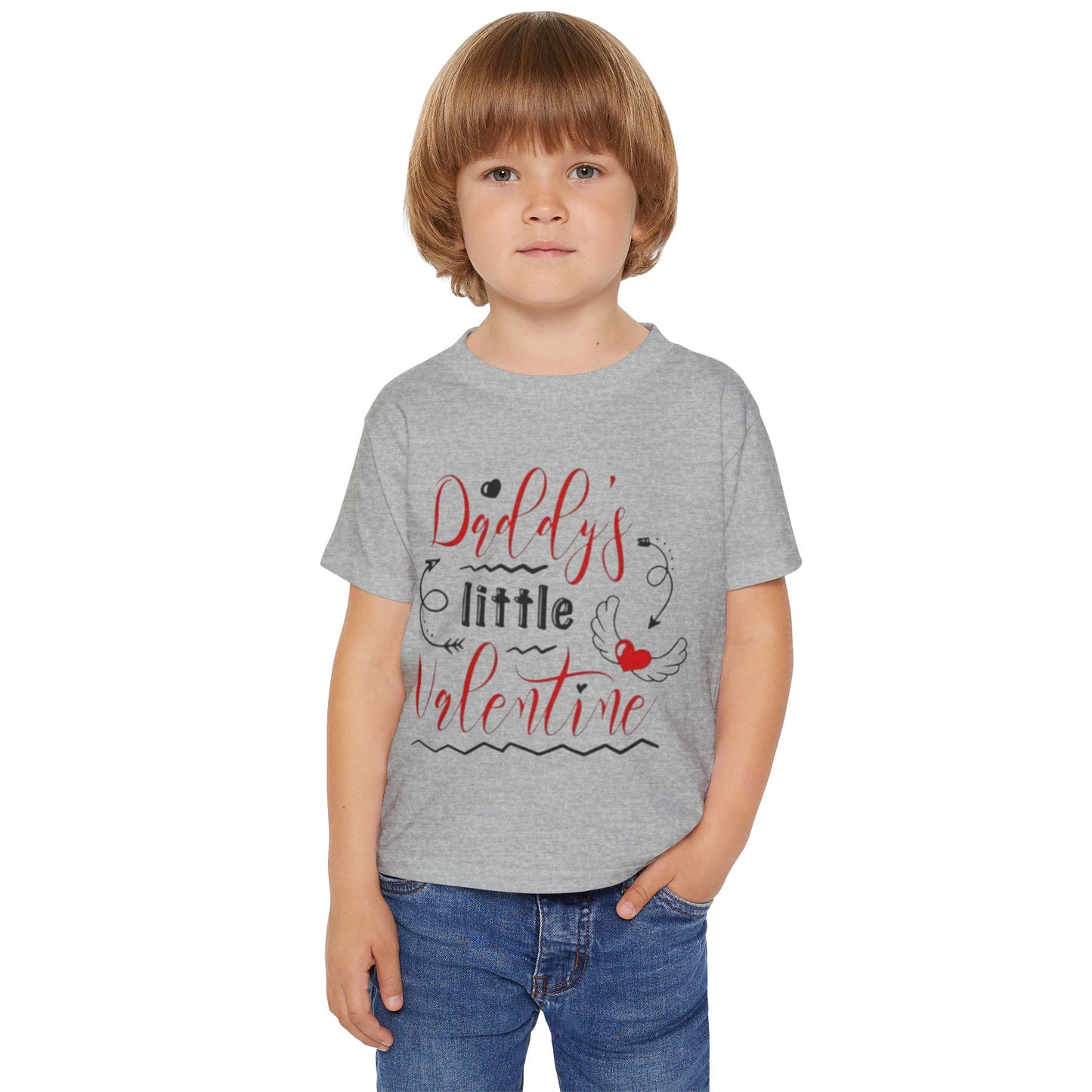 Toddler T-Shirt — “Daddy’s Little Valentine” Cute Valentine’s Day Tee for Babies & Toddlers