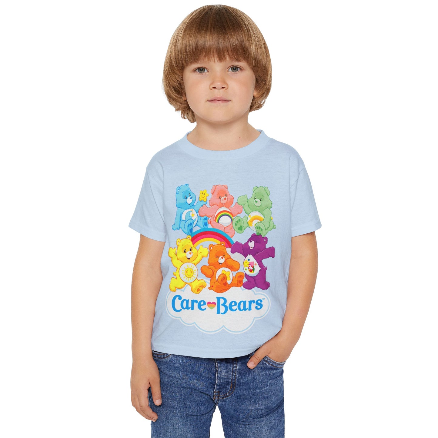 Care Bears Toddler T‑Shirt — Colorful Rainbow Playtime Tee