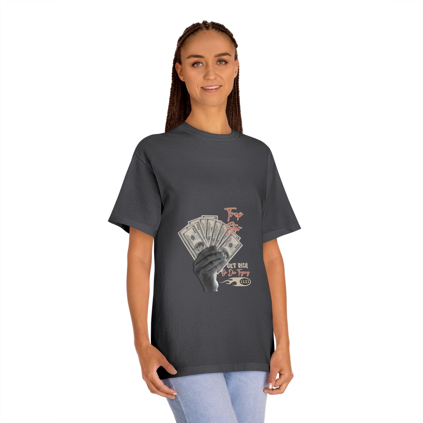 Money Fan Graphic Tee — "Try Your Luck" Vintage Streetwear T-Shirt