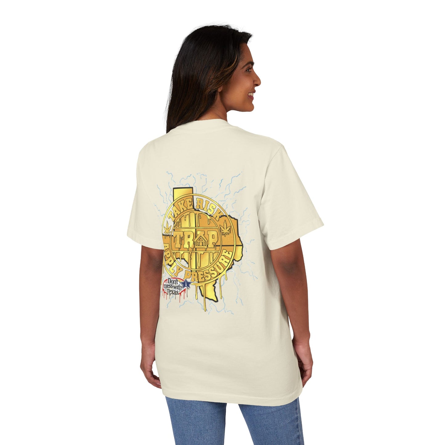 Graphic T‑Shirt — 'Take The Trip' Texas Logo Drip Design