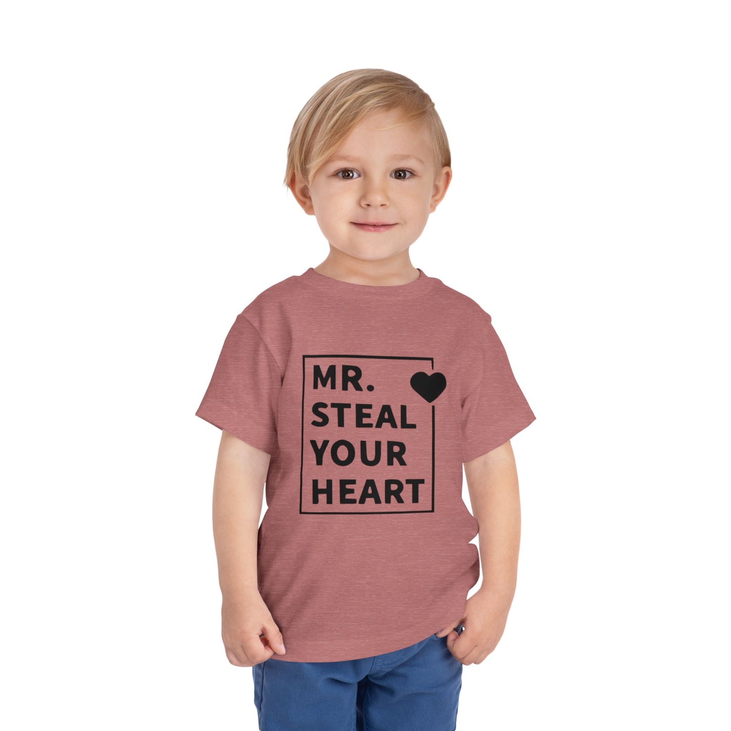 Toddler Tee — "Mr. Steal Your Heart" Graphic Shirt