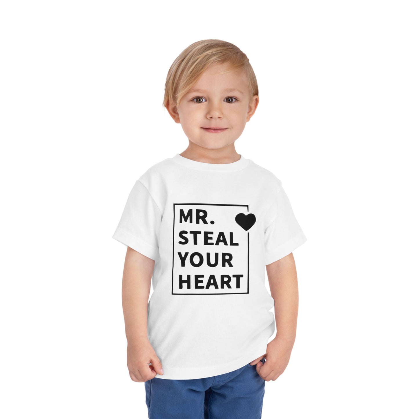 Toddler Tee — "Mr. Steal Your Heart" Graphic Shirt