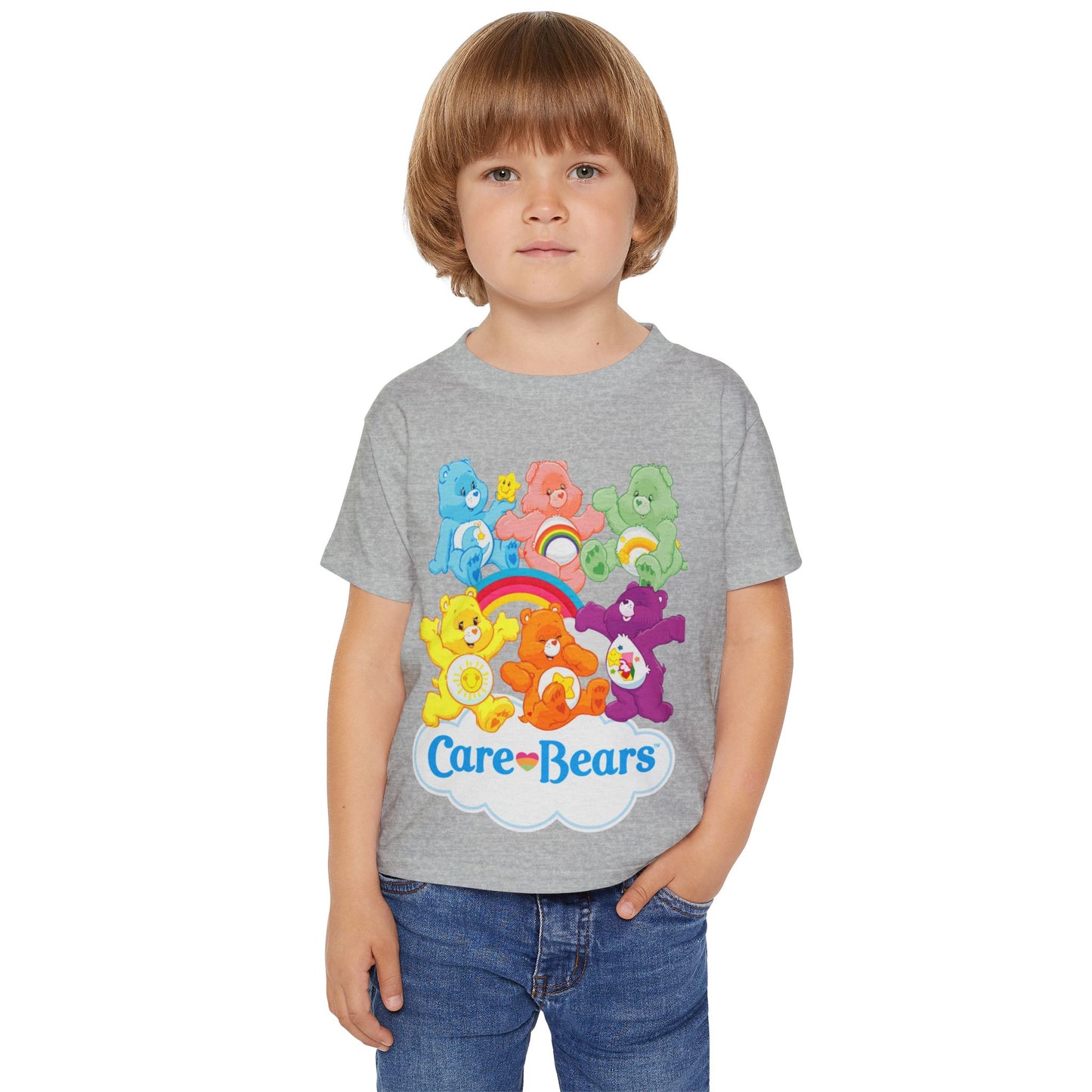 Care Bears Toddler T‑Shirt — Colorful Rainbow Playtime Tee