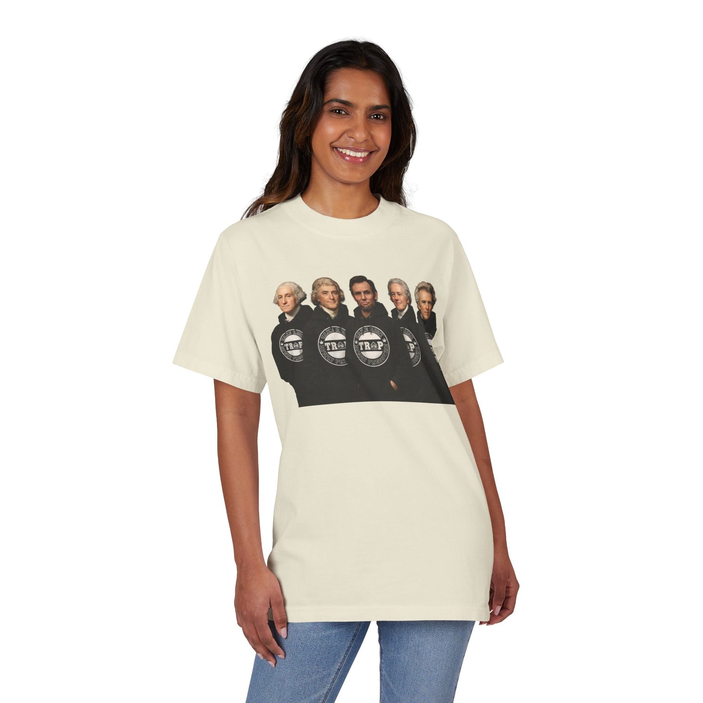 T-Shirt — 'Take Risk Apply Pressure' Graphic Tee (Founding Fathers Design)