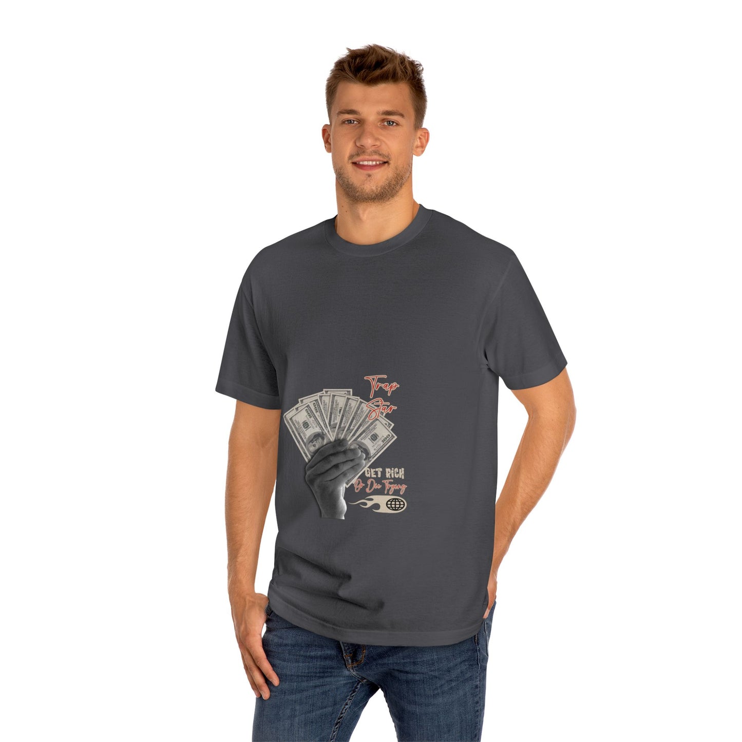Money Fan Graphic Tee — "Try Your Luck" Vintage Streetwear T-Shirt