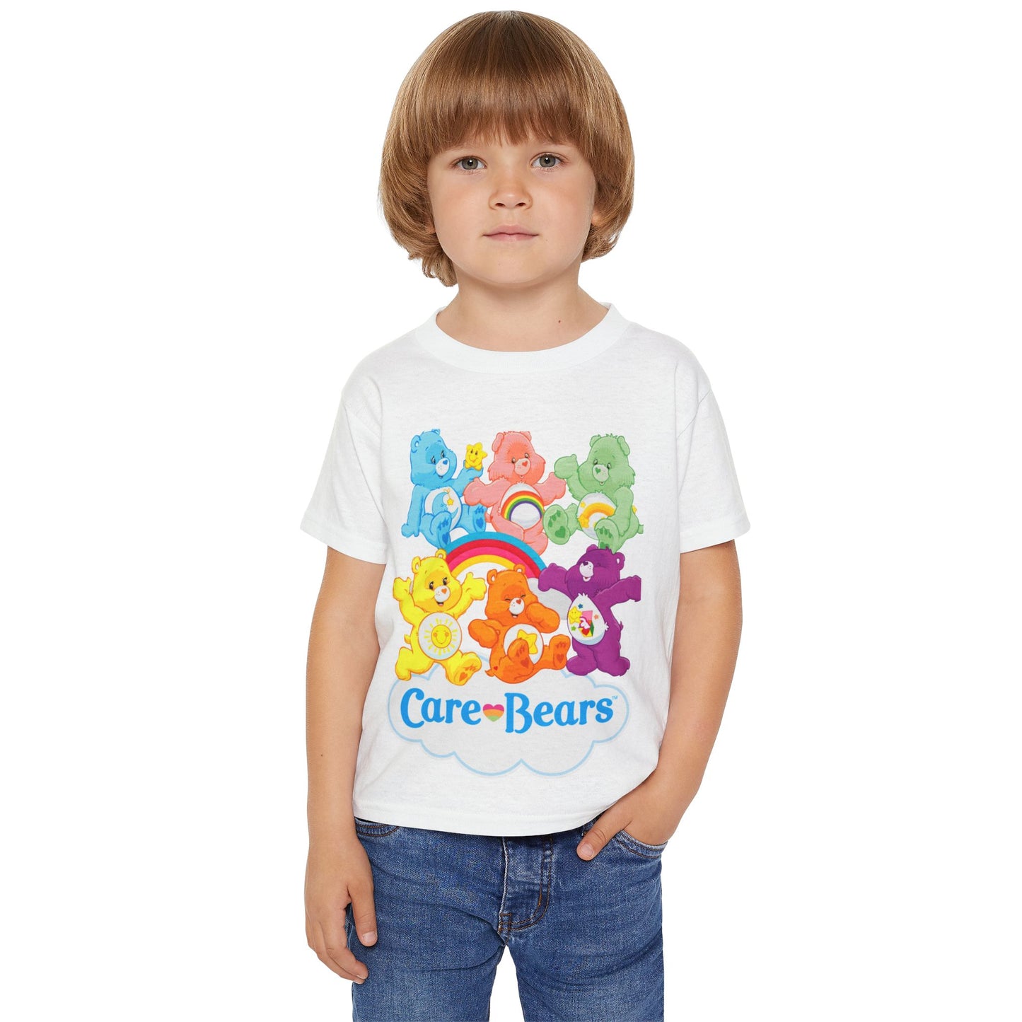 Care Bears Toddler T‑Shirt — Colorful Rainbow Playtime Tee