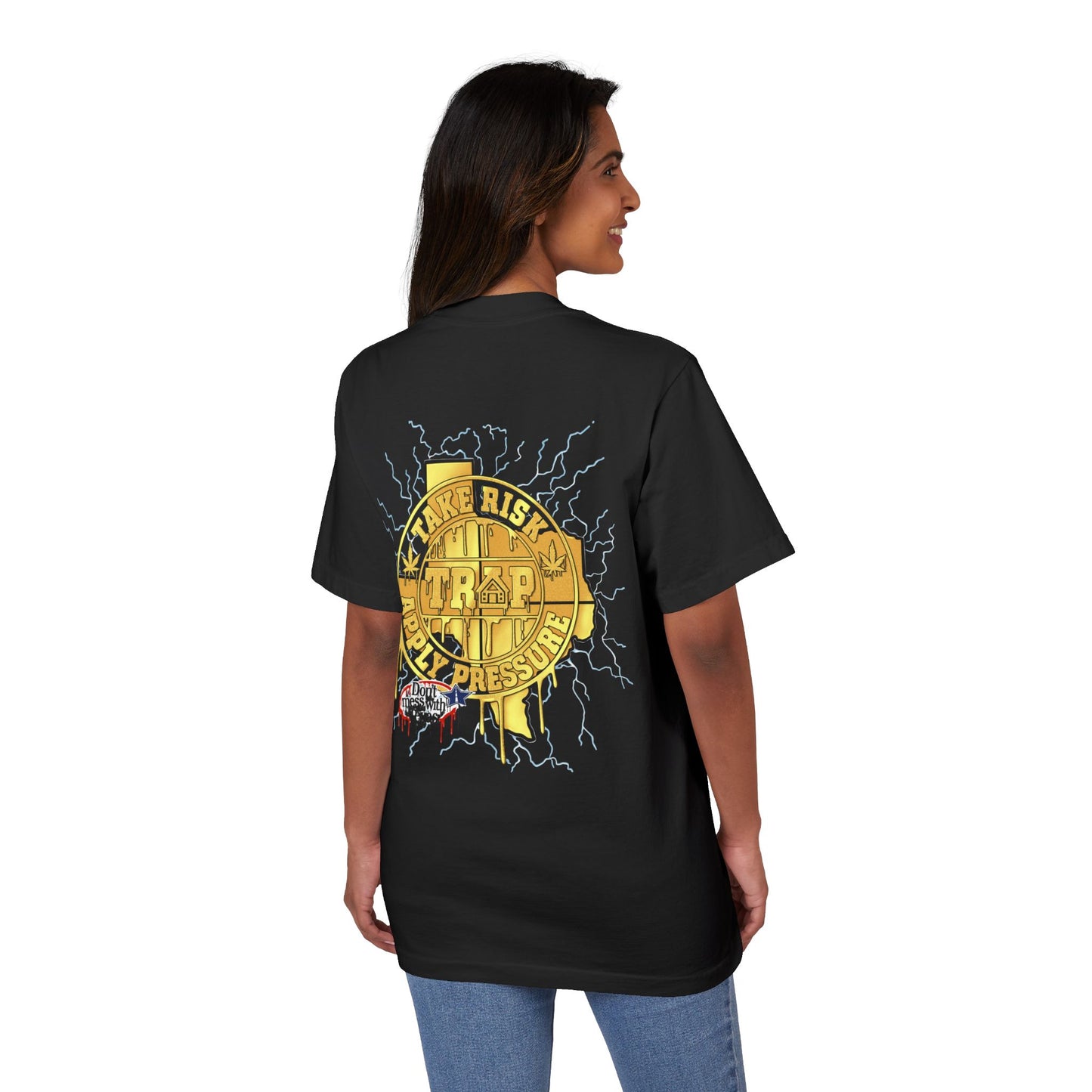 Graphic T‑Shirt — 'Take The Trip' Texas Logo Drip Design