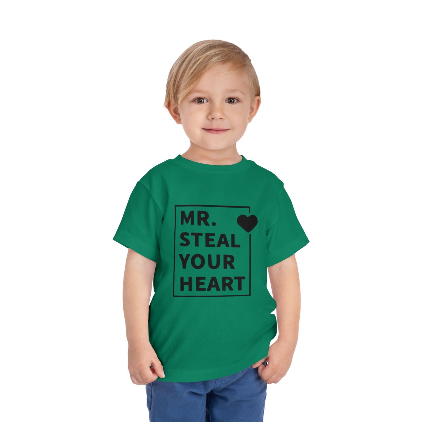 Toddler Tee — "Mr. Steal Your Heart" Graphic Shirt