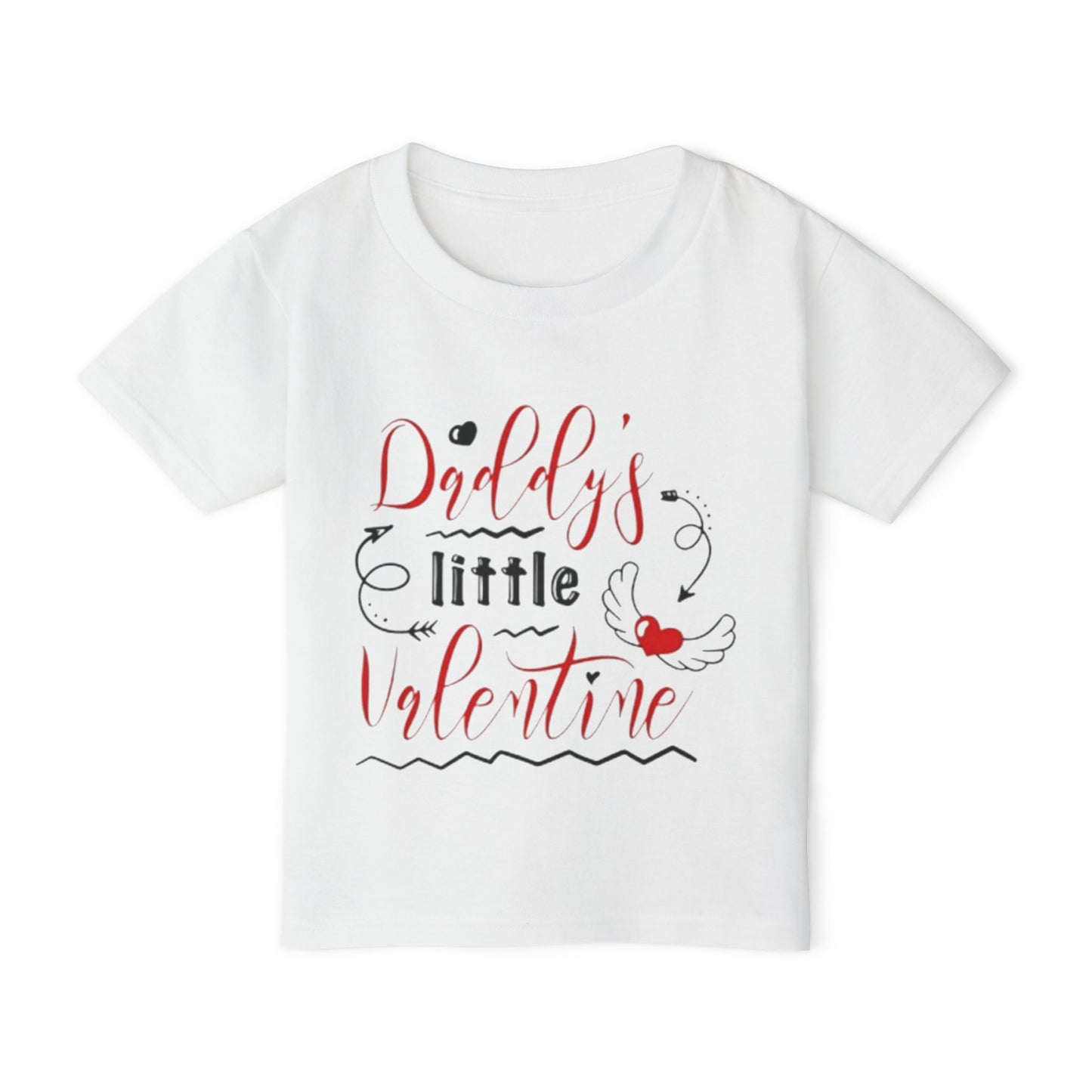 Toddler T-Shirt — “Daddy’s Little Valentine” Cute Valentine’s Day Tee for Babies & Toddlers