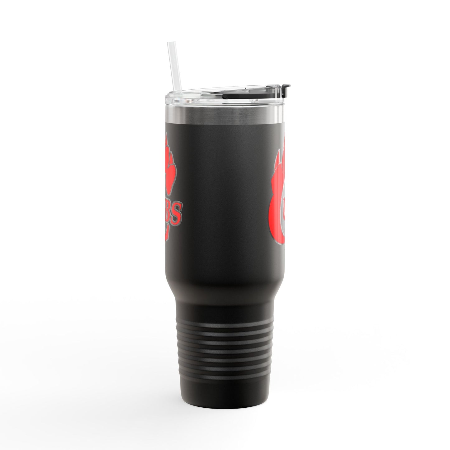 40oz Insulated Travel Mug — Red Cubs Paw Logo, Spill‑Proof Tumbler for Road, Game Days & Outdoor Adventures