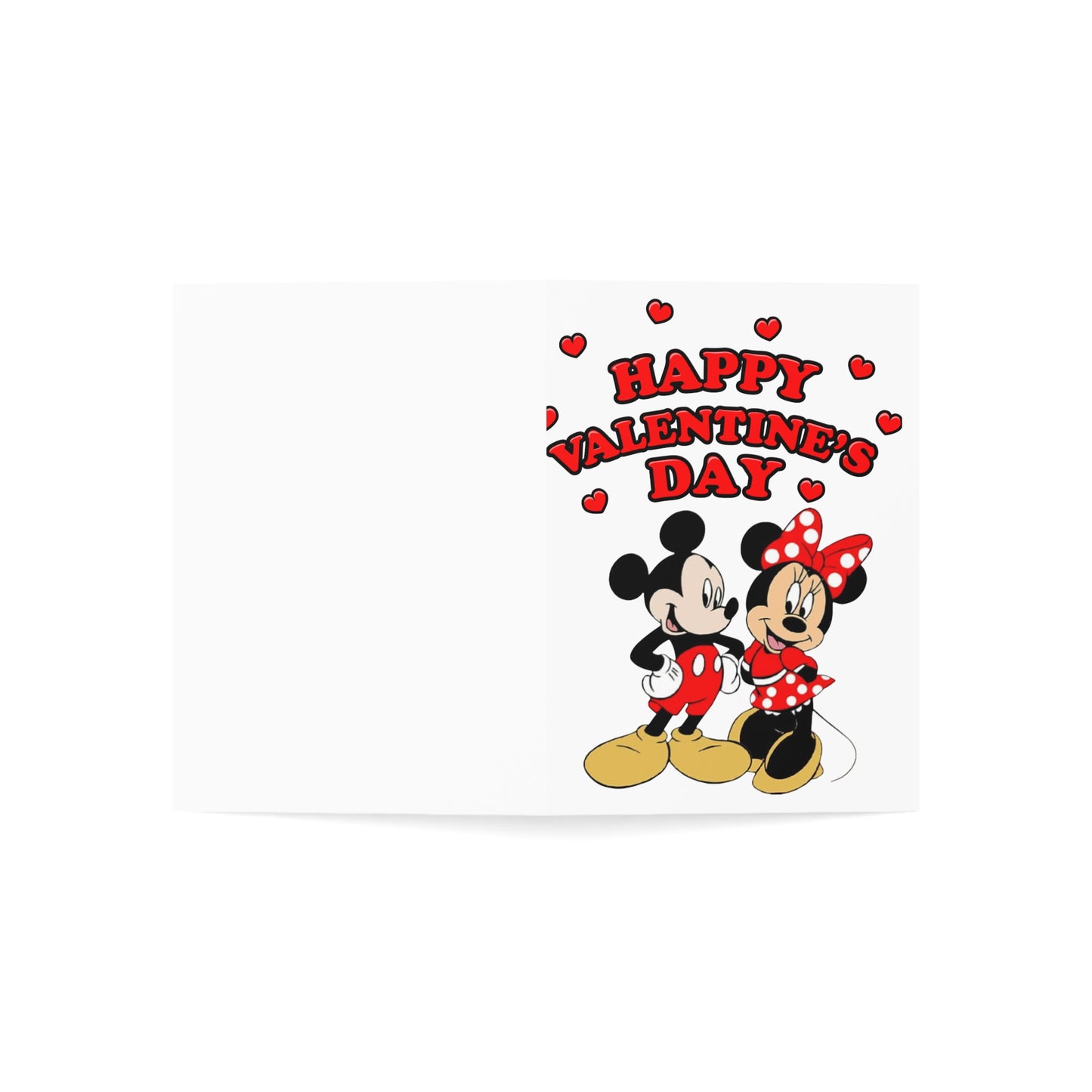 Valentine's Day Cartoon Couple Greeting Card — Pack of 1/10/30/50