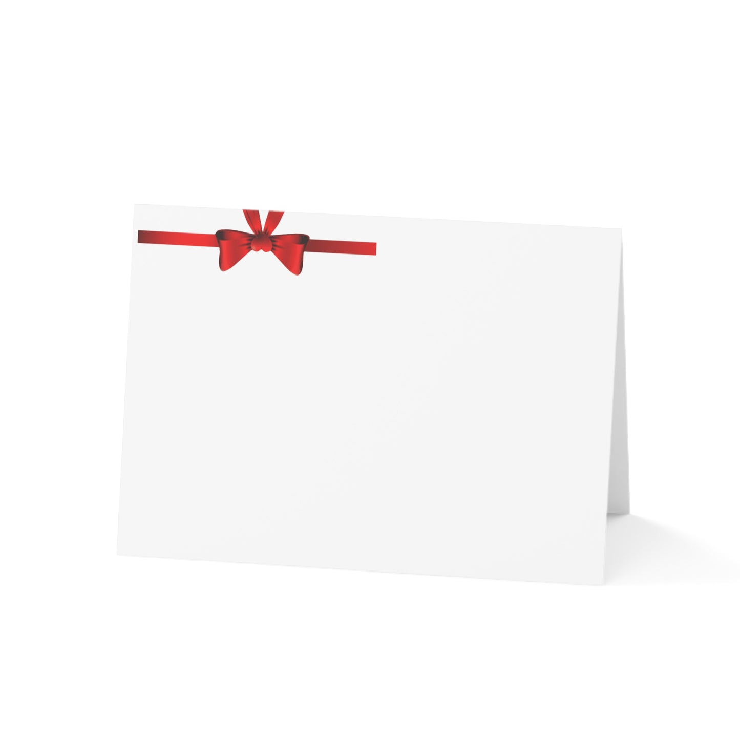 Valentine’s Ribbon Heart Greeting Card — Pack of 1/10/30/50