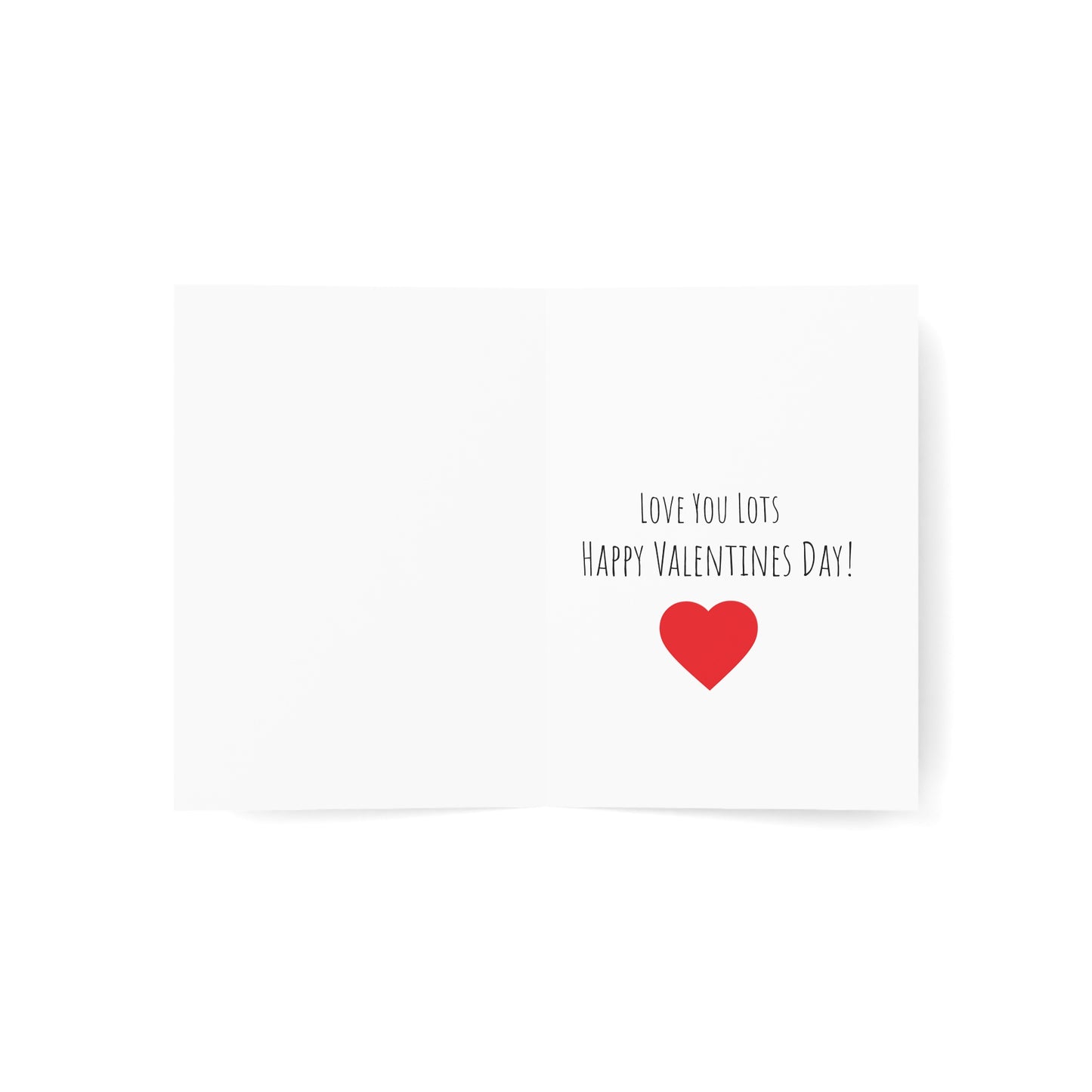 Valentine's Day Cartoon Couple Greeting Card — Pack of 1/10/30/50