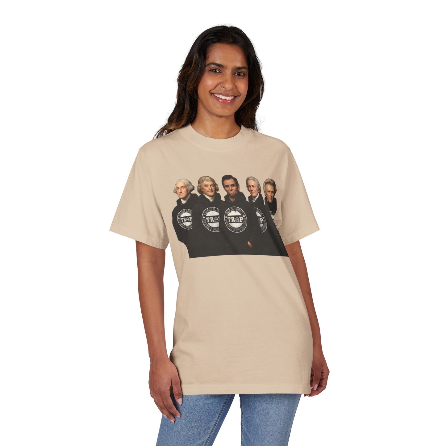 T-Shirt — 'Take Risk Apply Pressure' Graphic Tee (Founding Fathers Design)