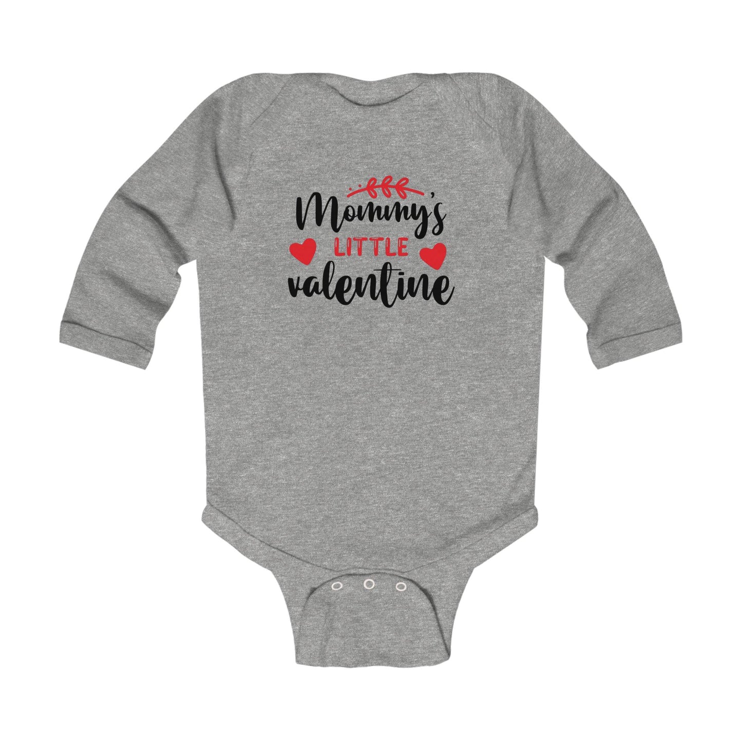 Infant Bodysuit — "Mommy's Little Valentine" Long Sleeve Baby Onesie