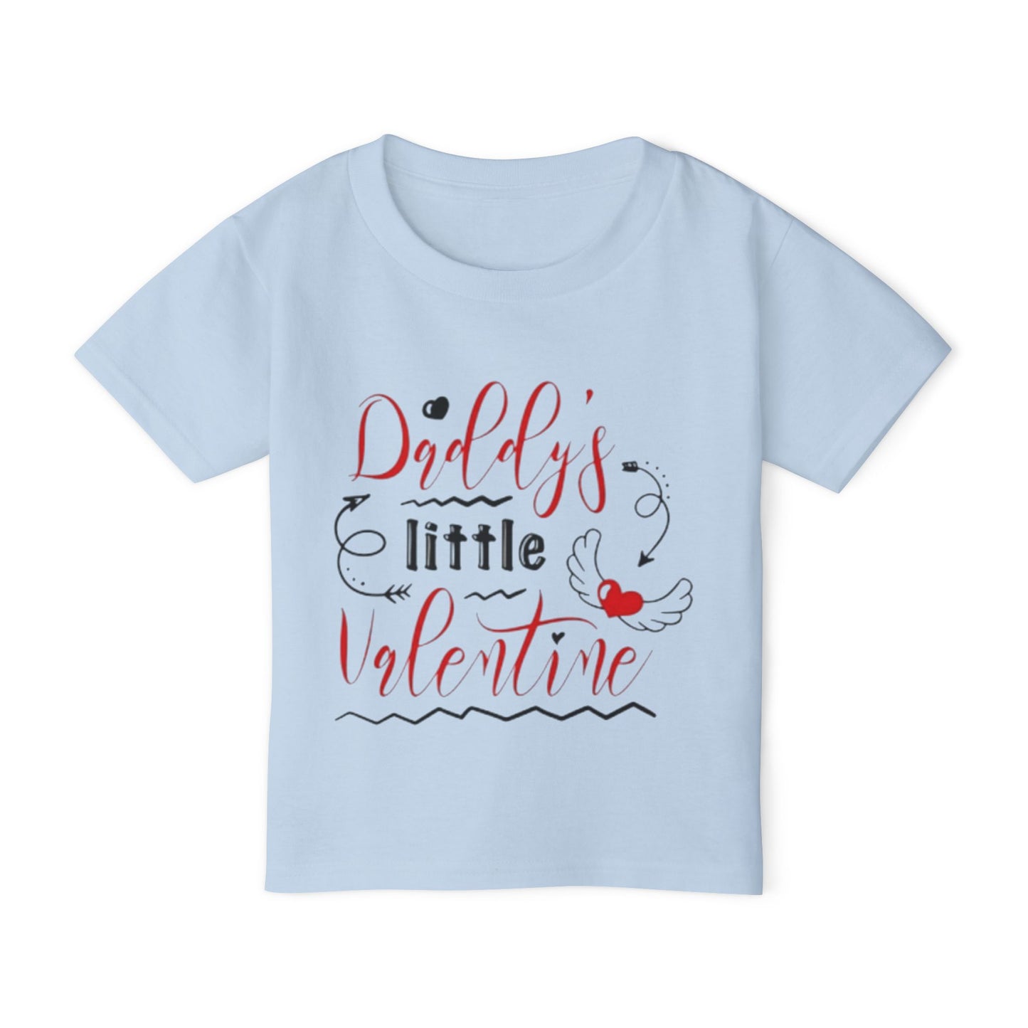 Toddler T-Shirt — “Daddy’s Little Valentine” Cute Valentine’s Day Tee for Babies & Toddlers