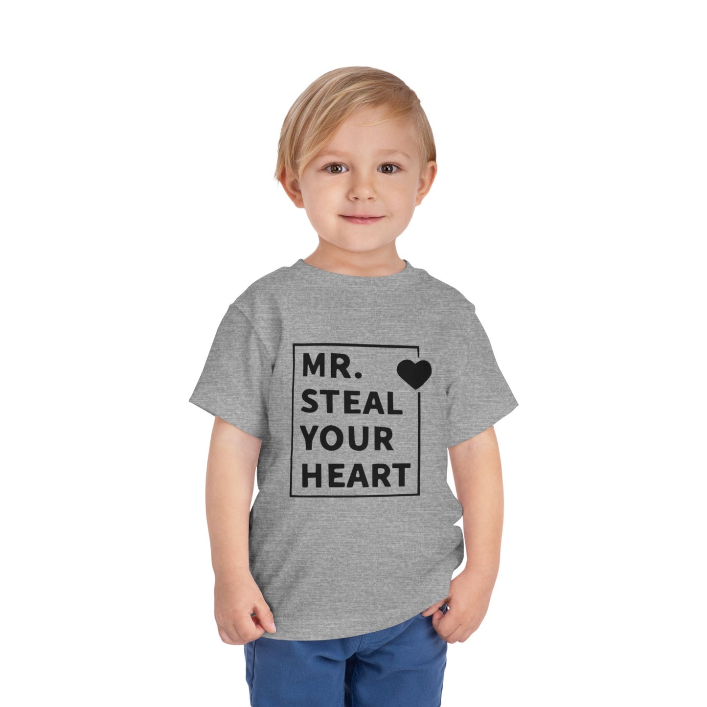 Toddler Tee — "Mr. Steal Your Heart" Graphic Shirt