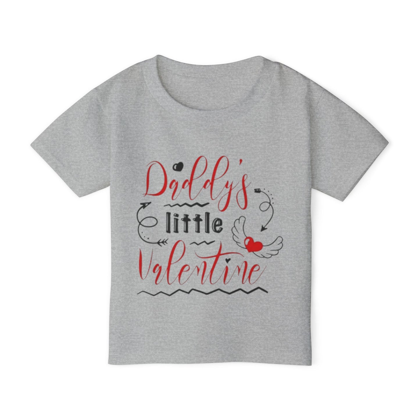 Toddler T-Shirt — “Daddy’s Little Valentine” Cute Valentine’s Day Tee for Babies & Toddlers
