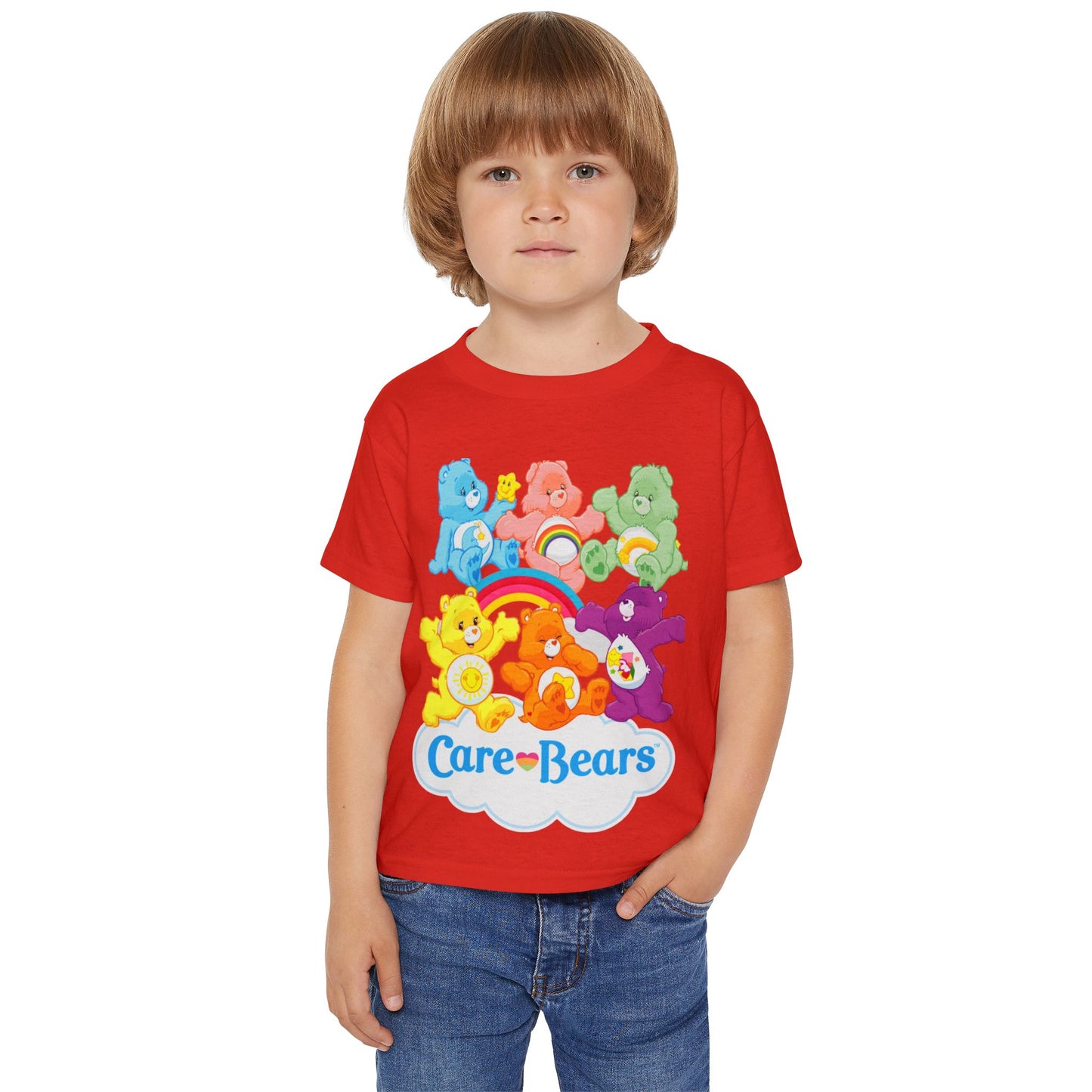 Care Bears Toddler T‑Shirt — Colorful Rainbow Playtime Tee