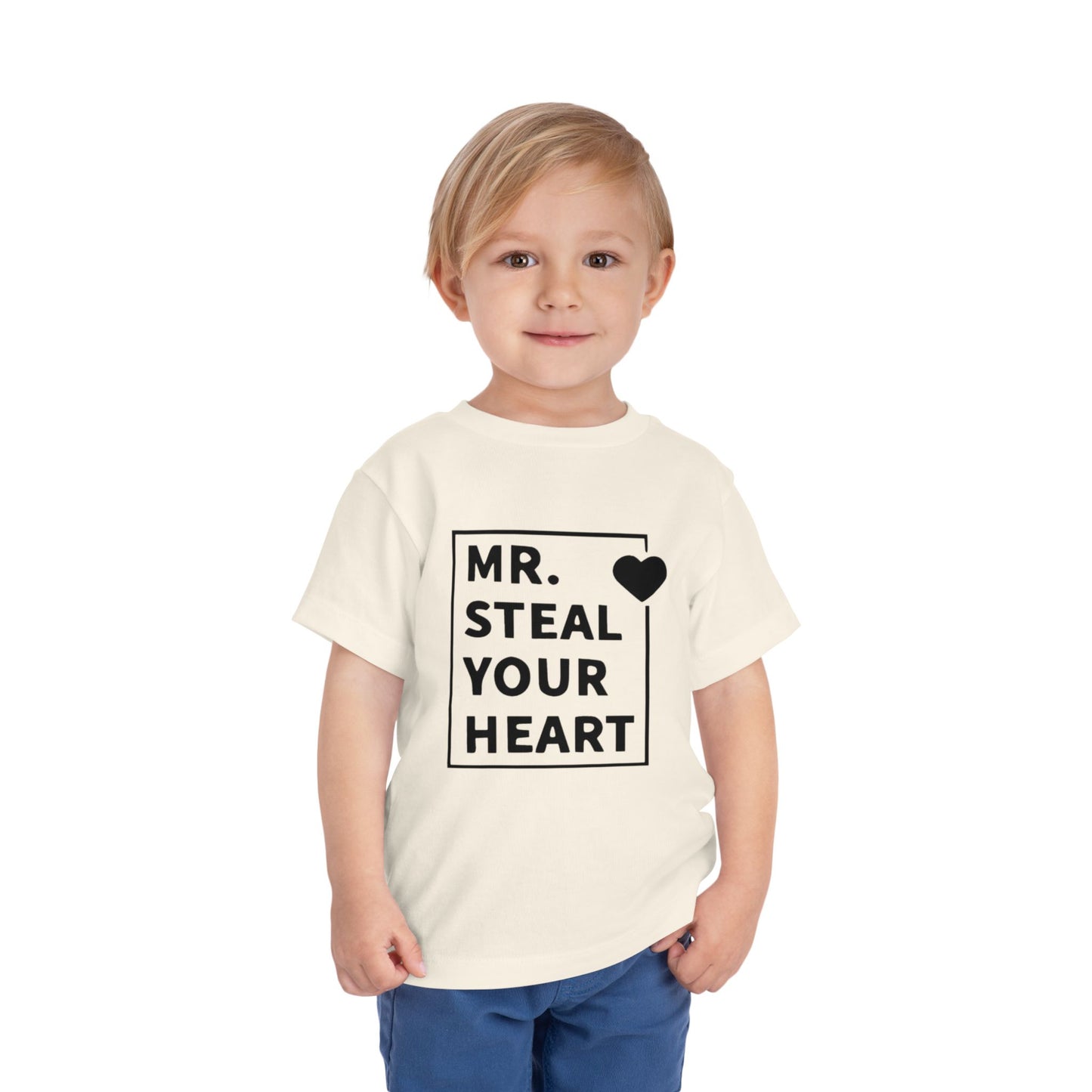 Toddler Tee — "Mr. Steal Your Heart" Graphic Shirt