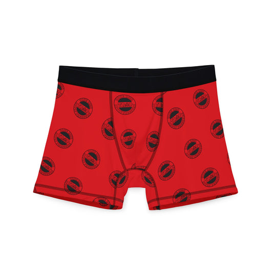 Red Icon Pattern Boxers — Men's Gift Boxer Briefs