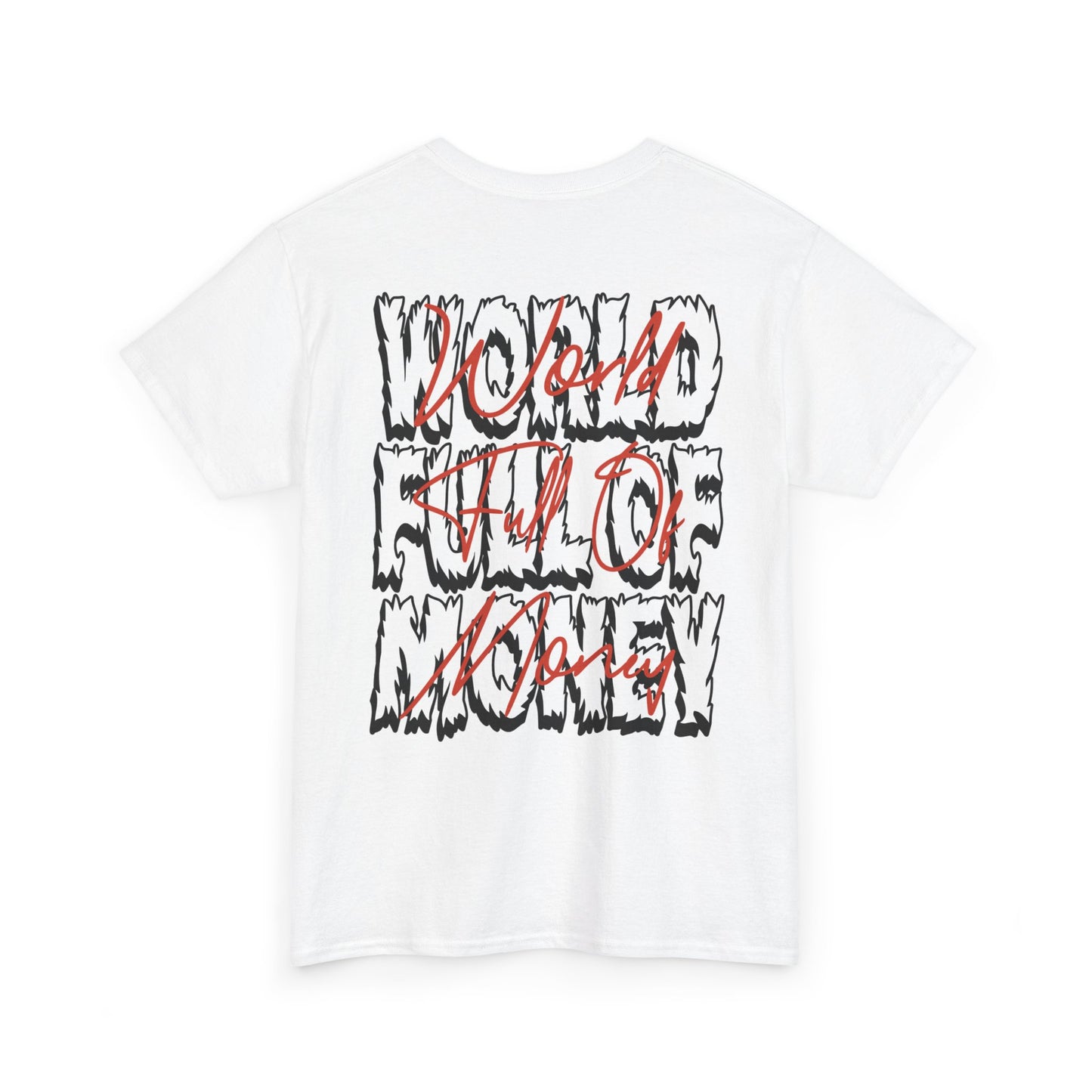 Trapstar "World Full of Money" Graphic Tee — Streetwear Earth & Flame Design