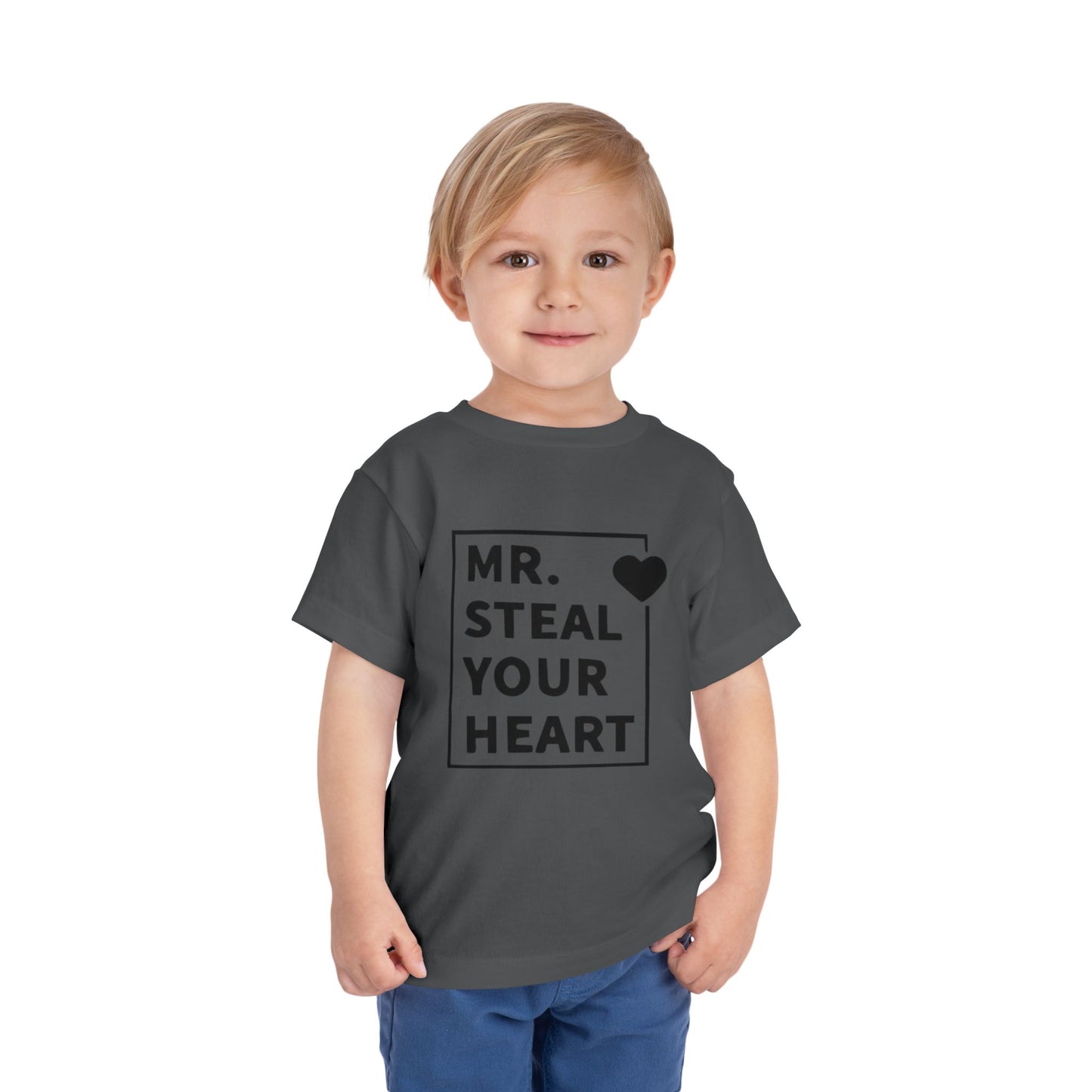 Toddler Tee — "Mr. Steal Your Heart" Graphic Shirt