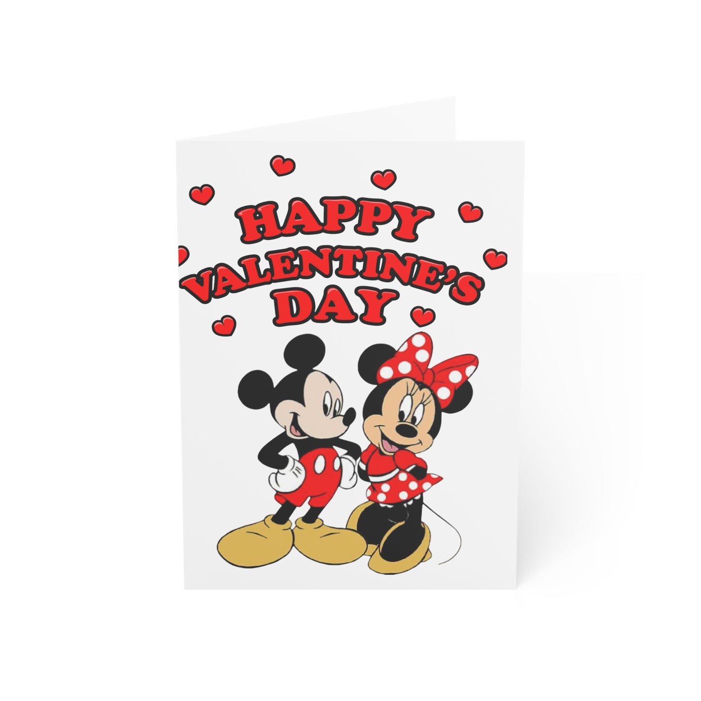Valentine's Day Cartoon Couple Greeting Card — Pack of 1/10/30/50