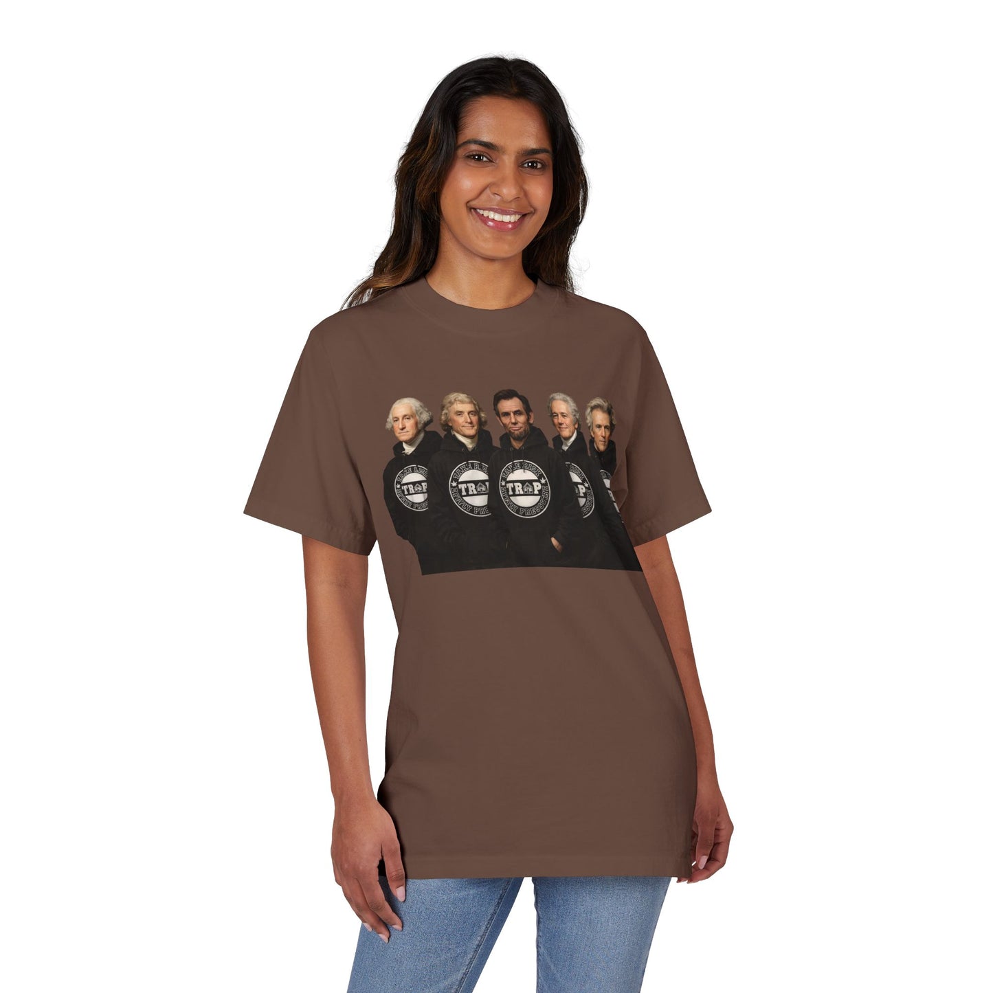 T-Shirt — 'Take Risk Apply Pressure' Graphic Tee (Founding Fathers Design)