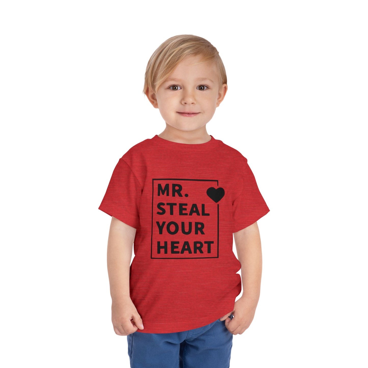 Toddler Tee — "Mr. Steal Your Heart" Graphic Shirt