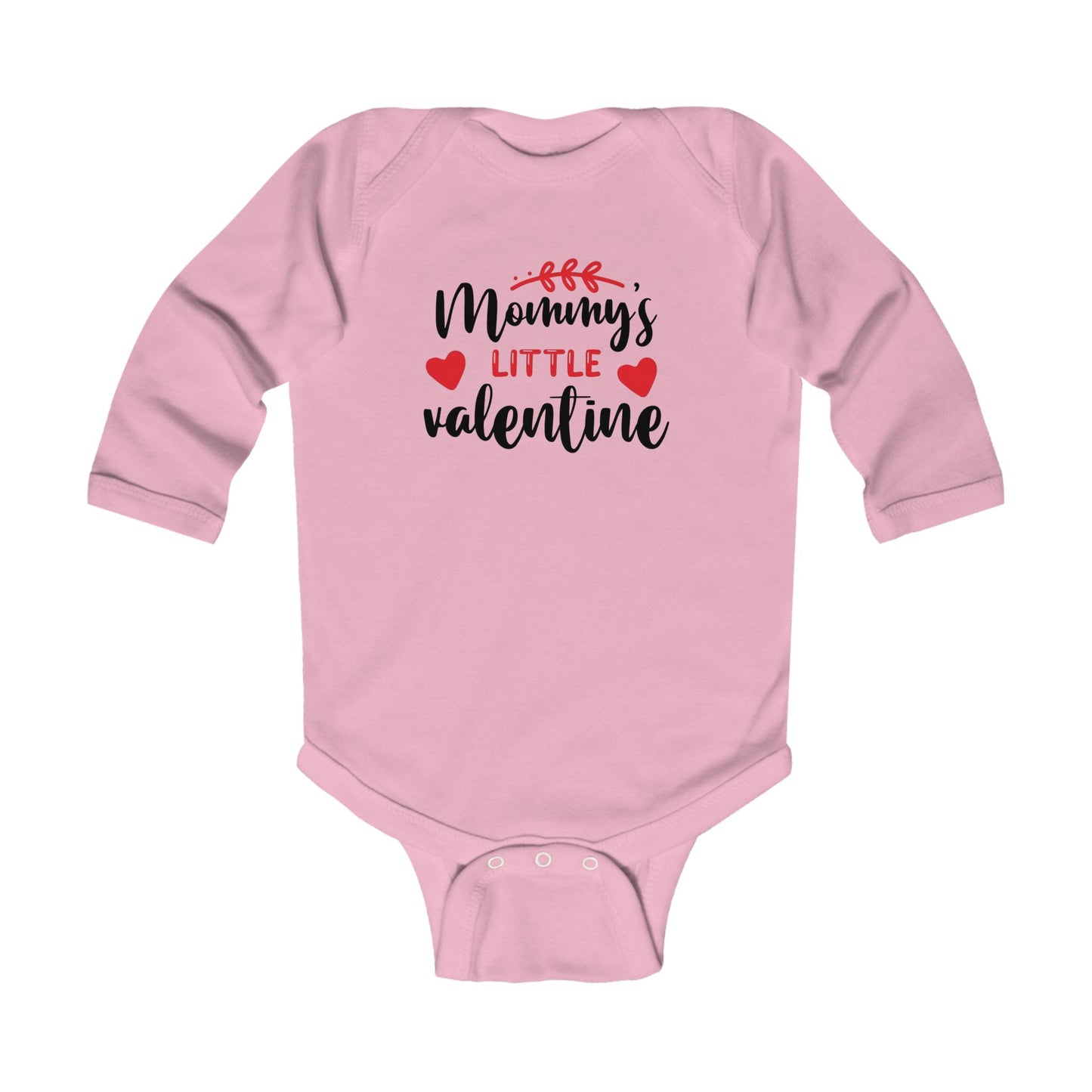 Infant Bodysuit — "Mommy's Little Valentine" Long Sleeve Baby Onesie
