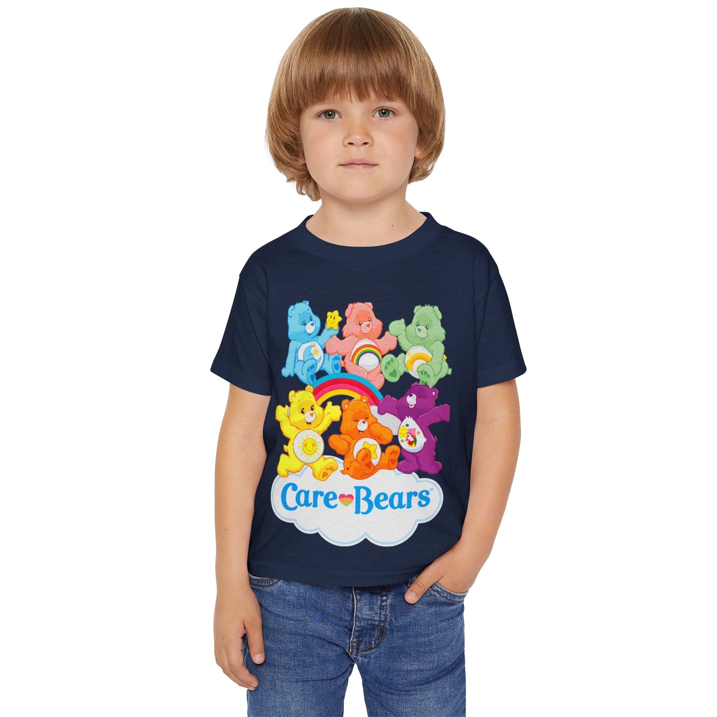 Care Bears Toddler T‑Shirt — Colorful Rainbow Playtime Tee