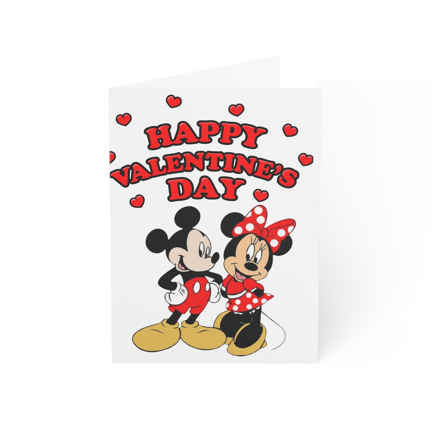 Valentine's Day Cartoon Couple Greeting Card — Pack of 1/10/30/50