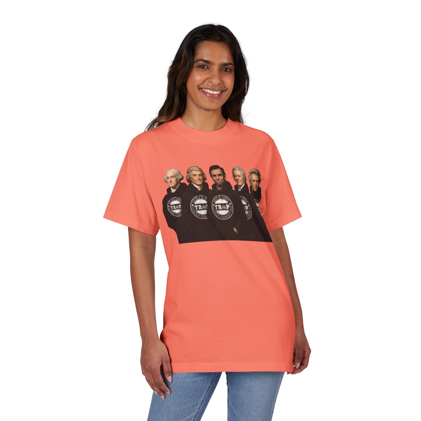 T-Shirt — 'Take Risk Apply Pressure' Graphic Tee (Founding Fathers Design)