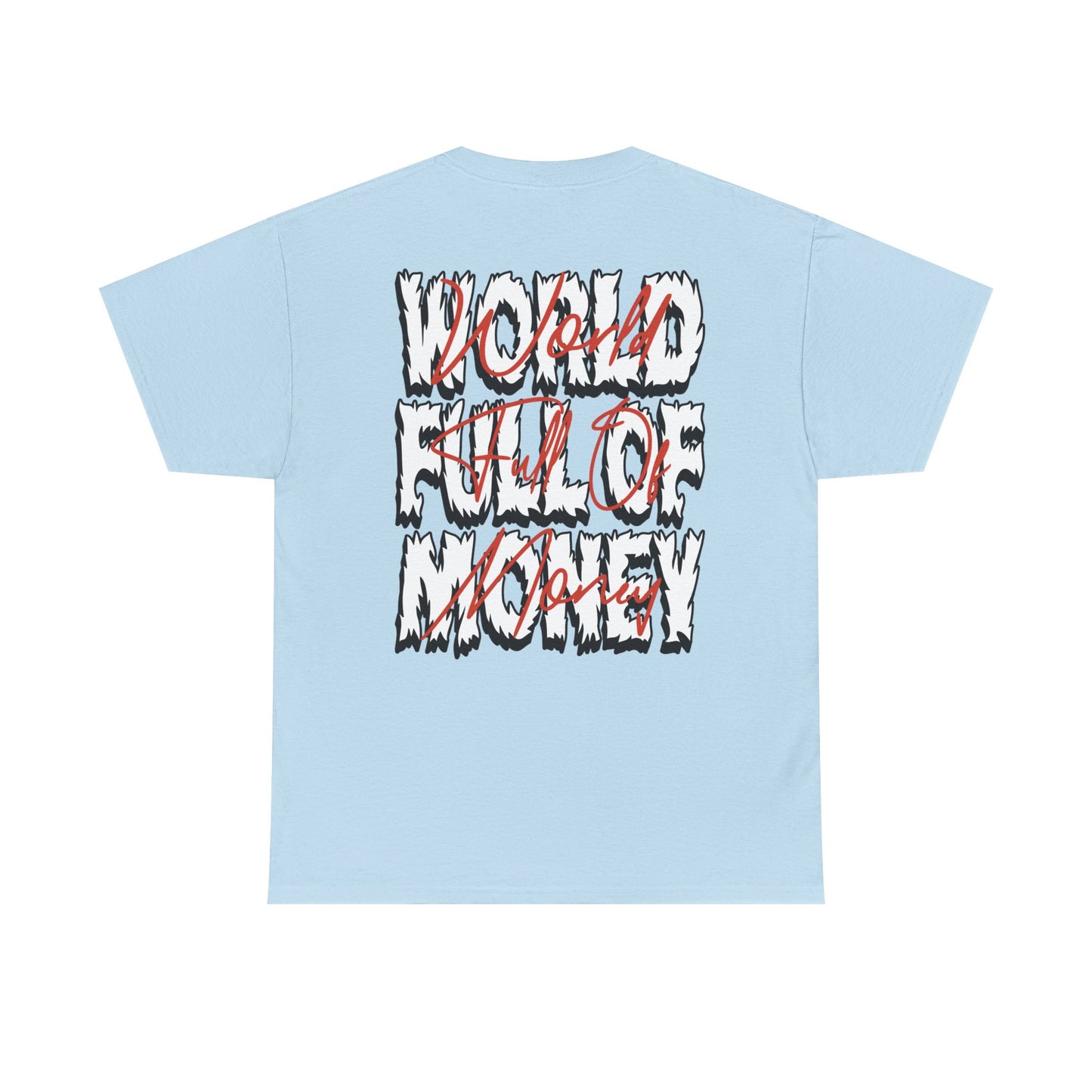 Trapstar "World Full of Money" Graphic Tee — Streetwear Earth & Flame Design