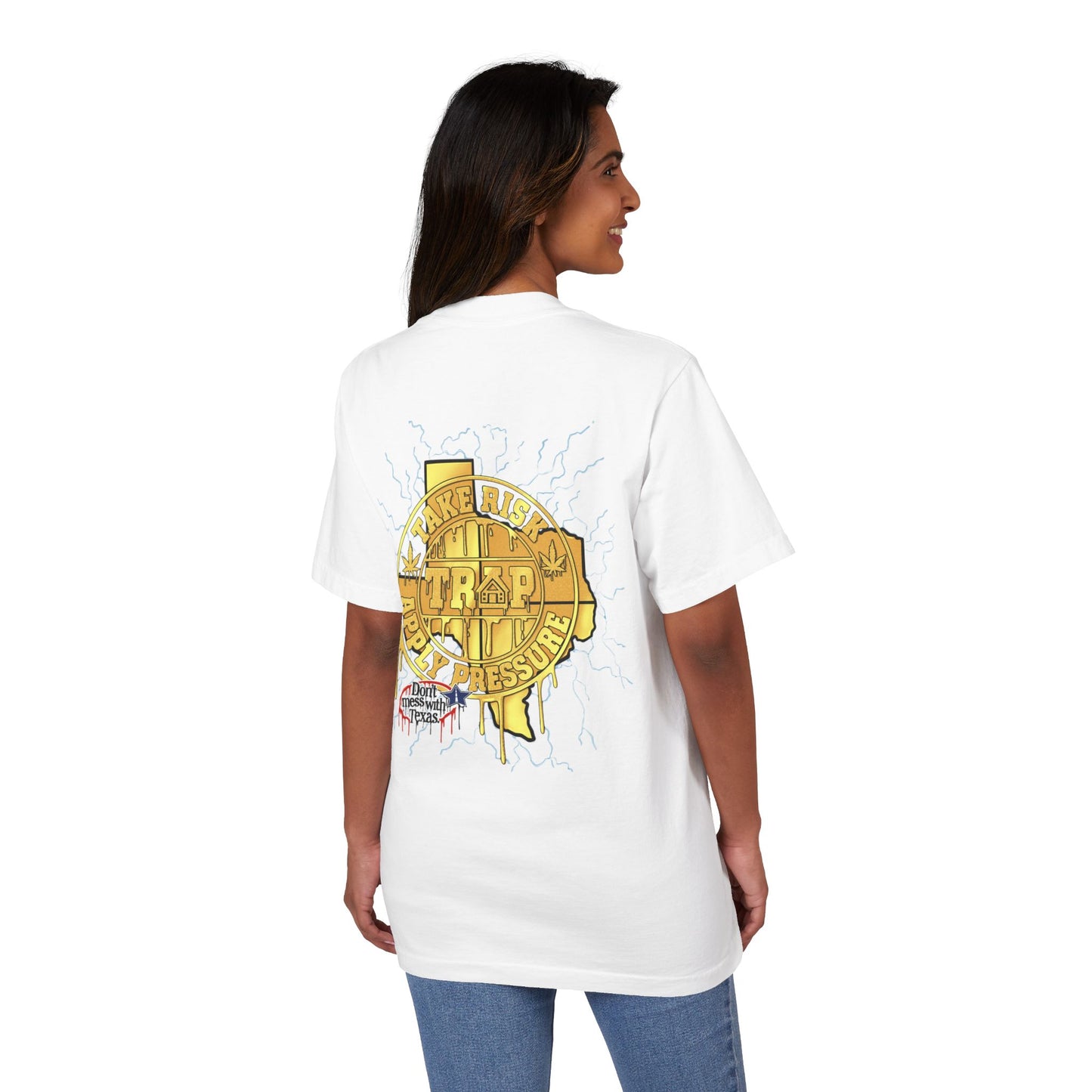 Graphic T‑Shirt — 'Take The Trip' Texas Logo Drip Design