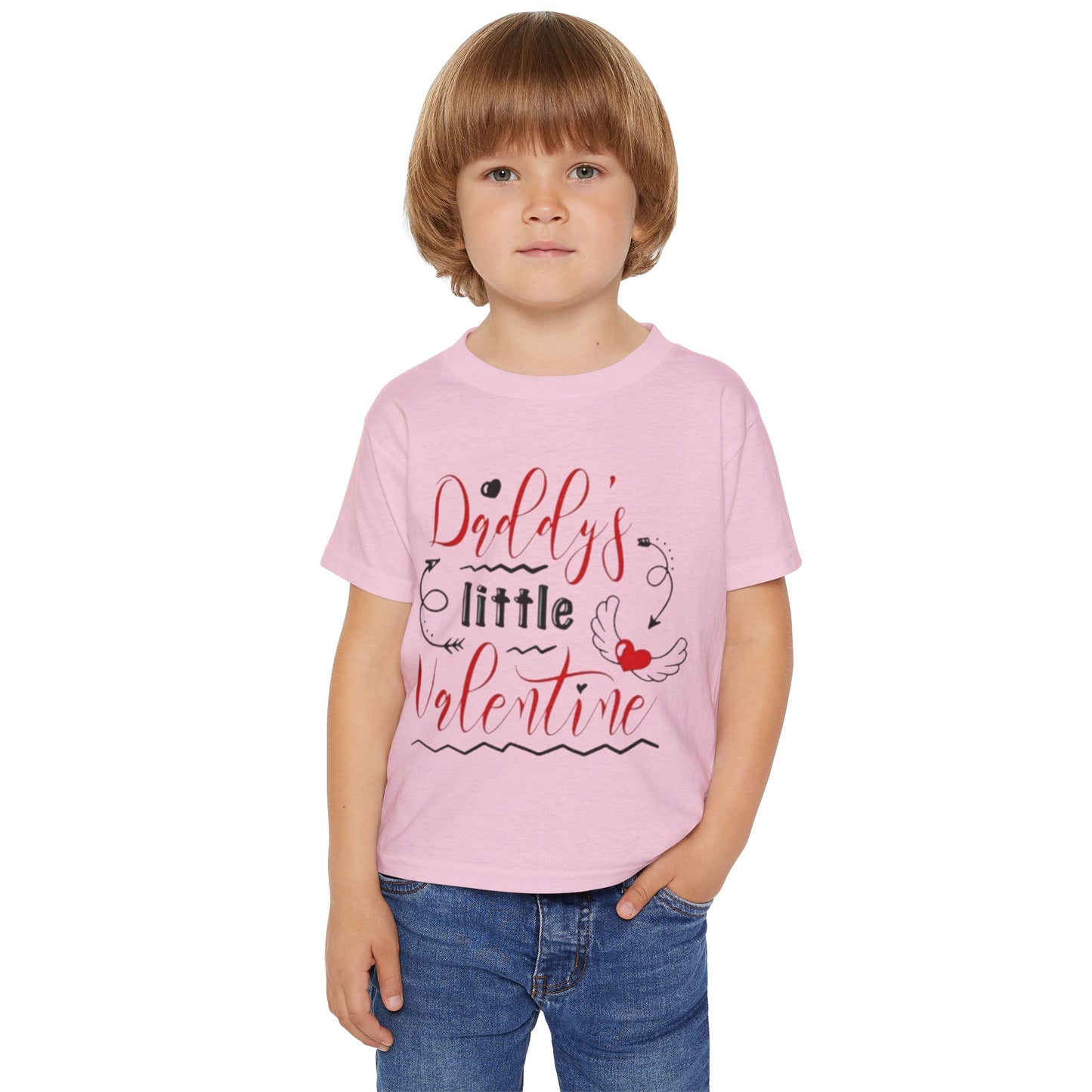 Toddler T-Shirt — “Daddy’s Little Valentine” Cute Valentine’s Day Tee for Babies & Toddlers
