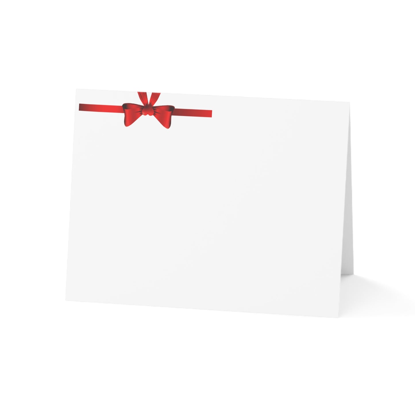 Valentine’s Ribbon Heart Greeting Card — Pack of 1/10/30/50