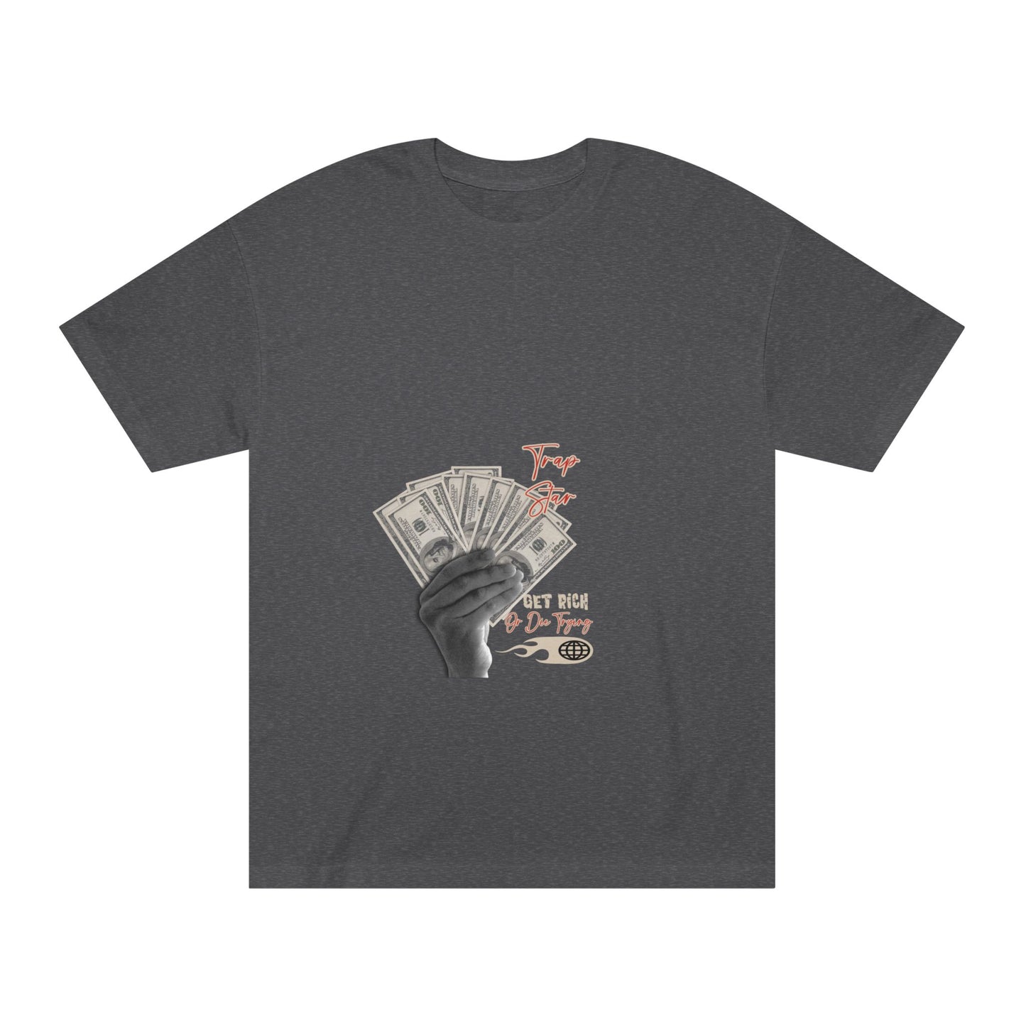 Money Fan Graphic Tee — "Try Your Luck" Vintage Streetwear T-Shirt