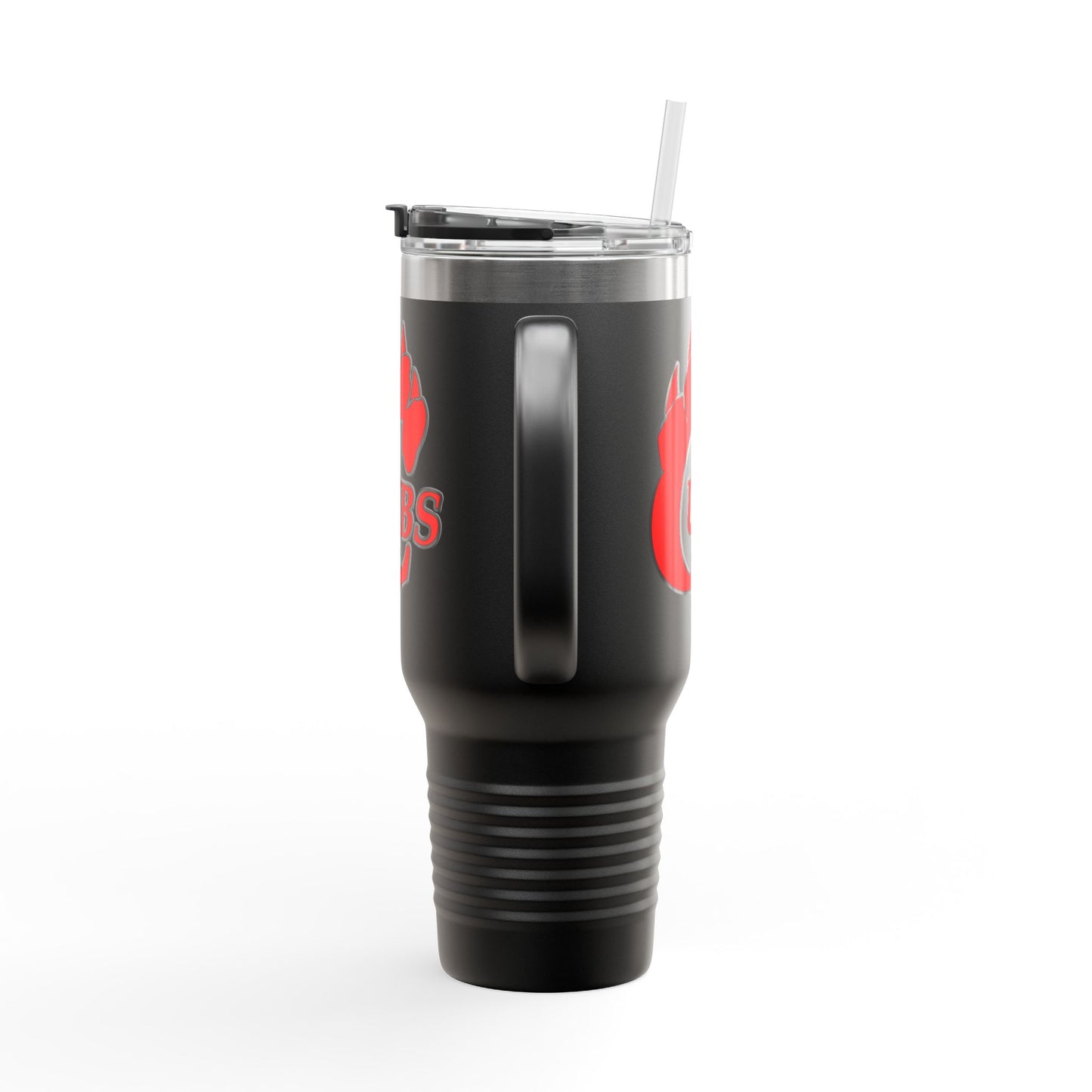40oz Insulated Travel Mug — Red Cubs Paw Logo, Spill‑Proof Tumbler for Road, Game Days & Outdoor Adventures