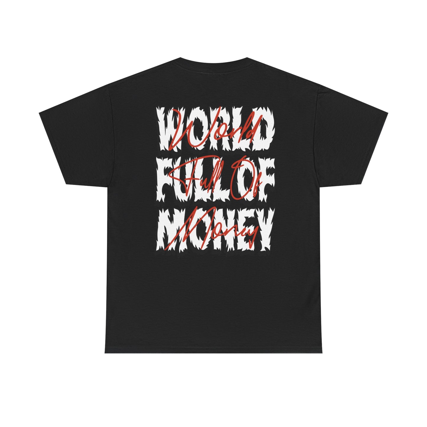 Trapstar "World Full of Money" Graphic Tee — Streetwear Earth & Flame Design