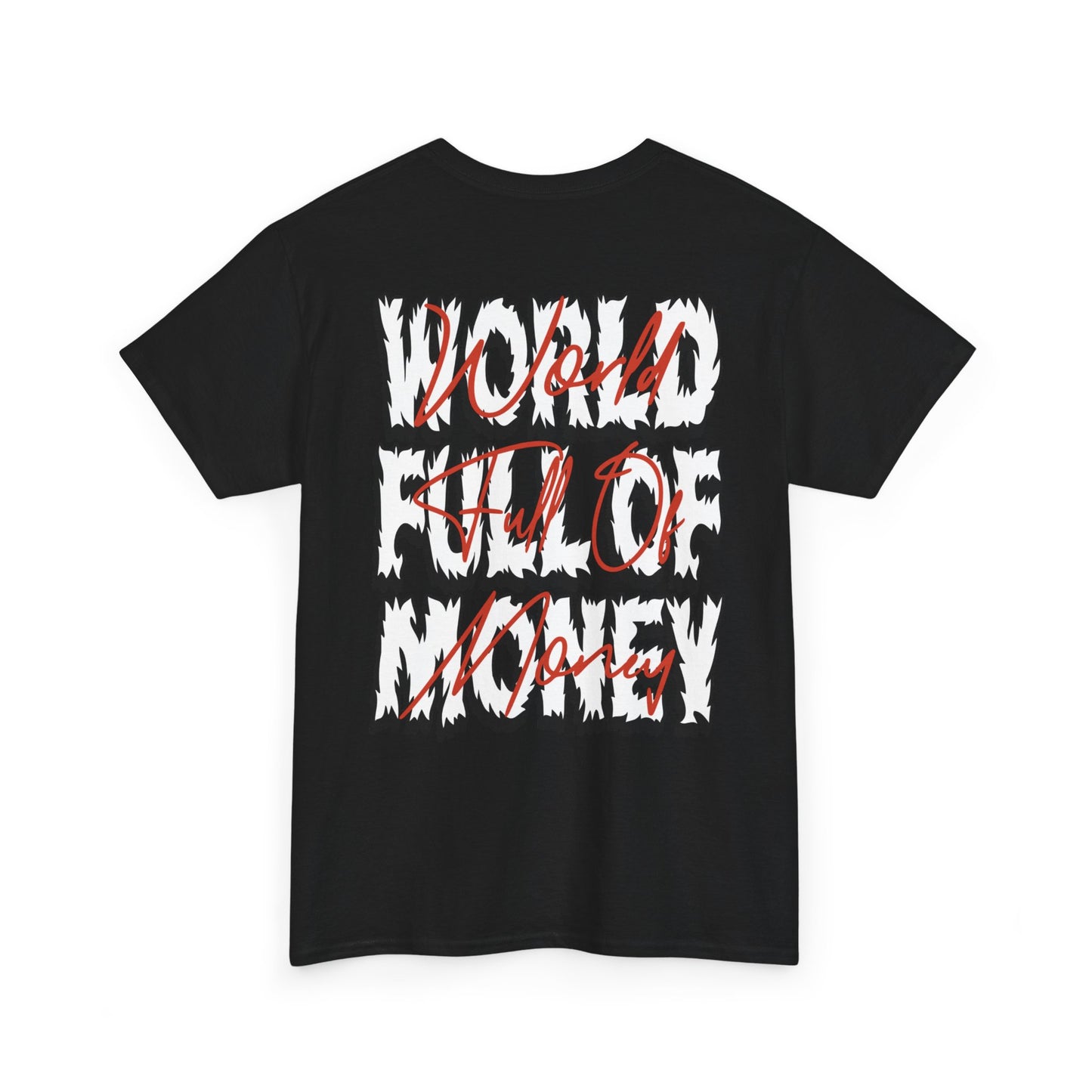 Trapstar "World Full of Money" Graphic Tee — Streetwear Earth & Flame Design